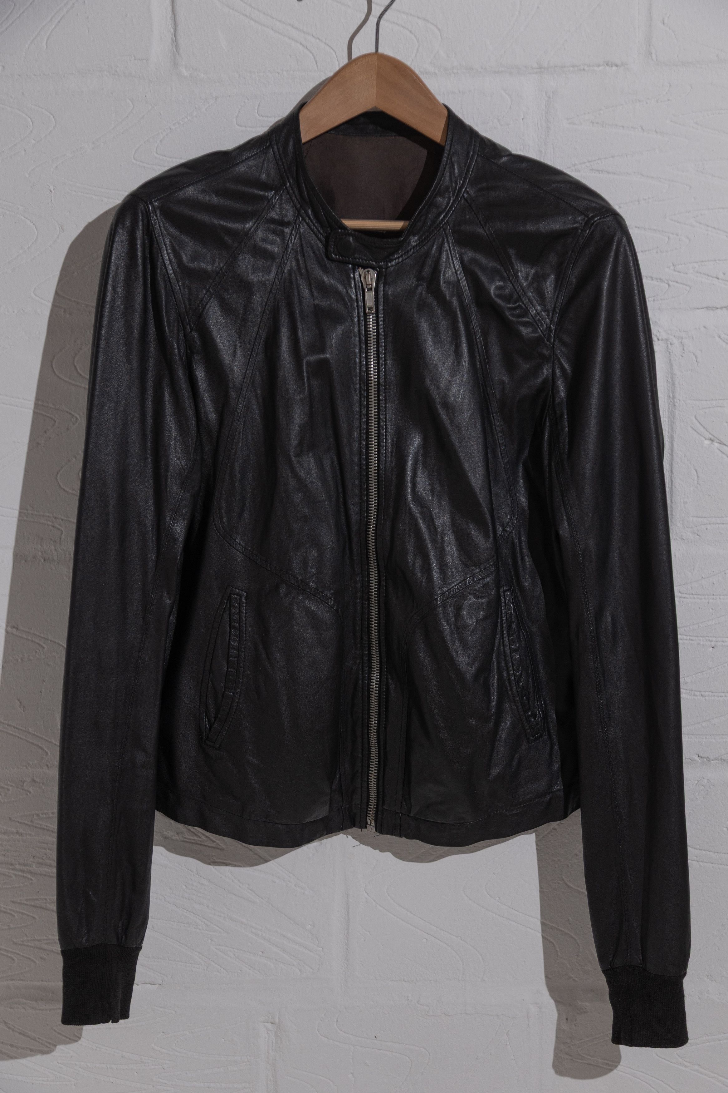 Rick Owens FW18 'SISYPHUS' LCW Intarsia Leather Jacket | Grailed