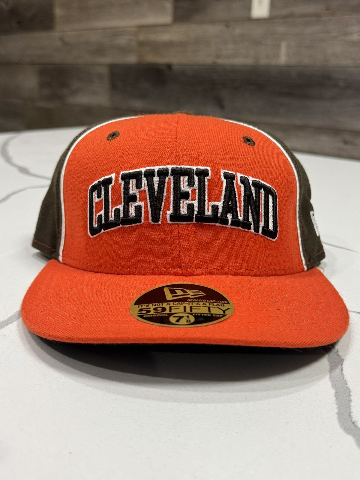 New Era Vintage New Era Cleveland Browns Fitted Cap Size ONE SIZE - 7 Thumbnail