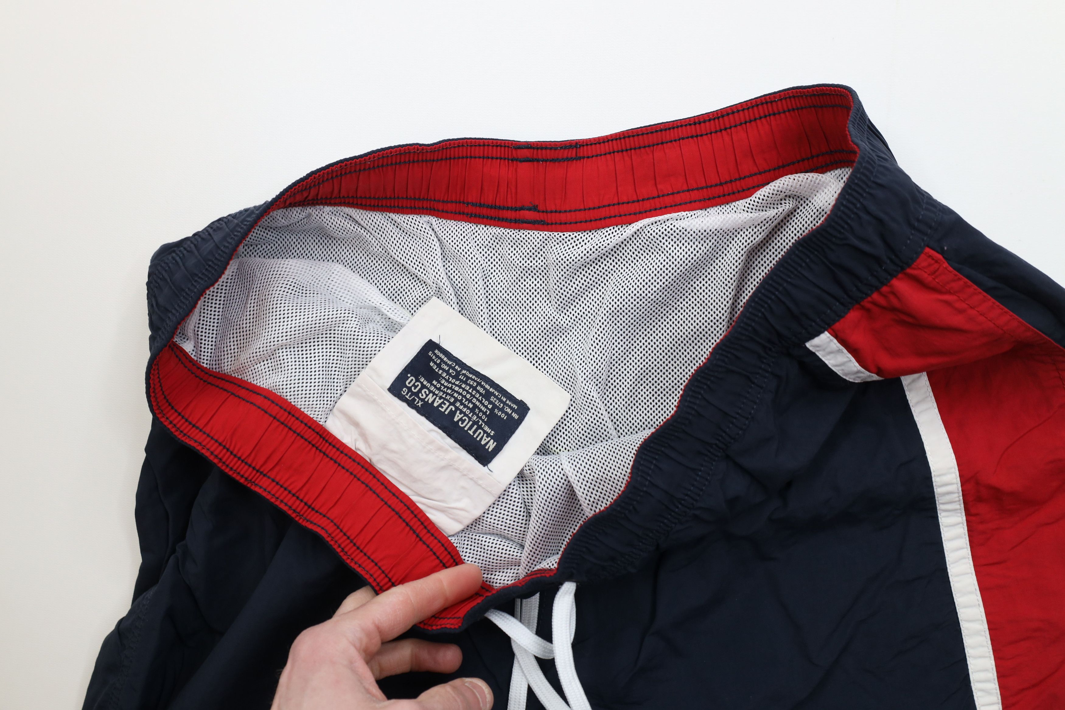 Nautica Vintage 90s Y2K Nautica Spell Lined Beach Shorts Swim Trunks Size US 36 / EU 52 - 7 Thumbnail
