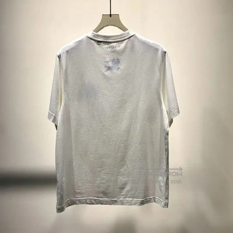 Burberry Burberry White Cotton Men's T-shirt XL. Size US XL / EU 56 / 4 - 6 Thumbnail
