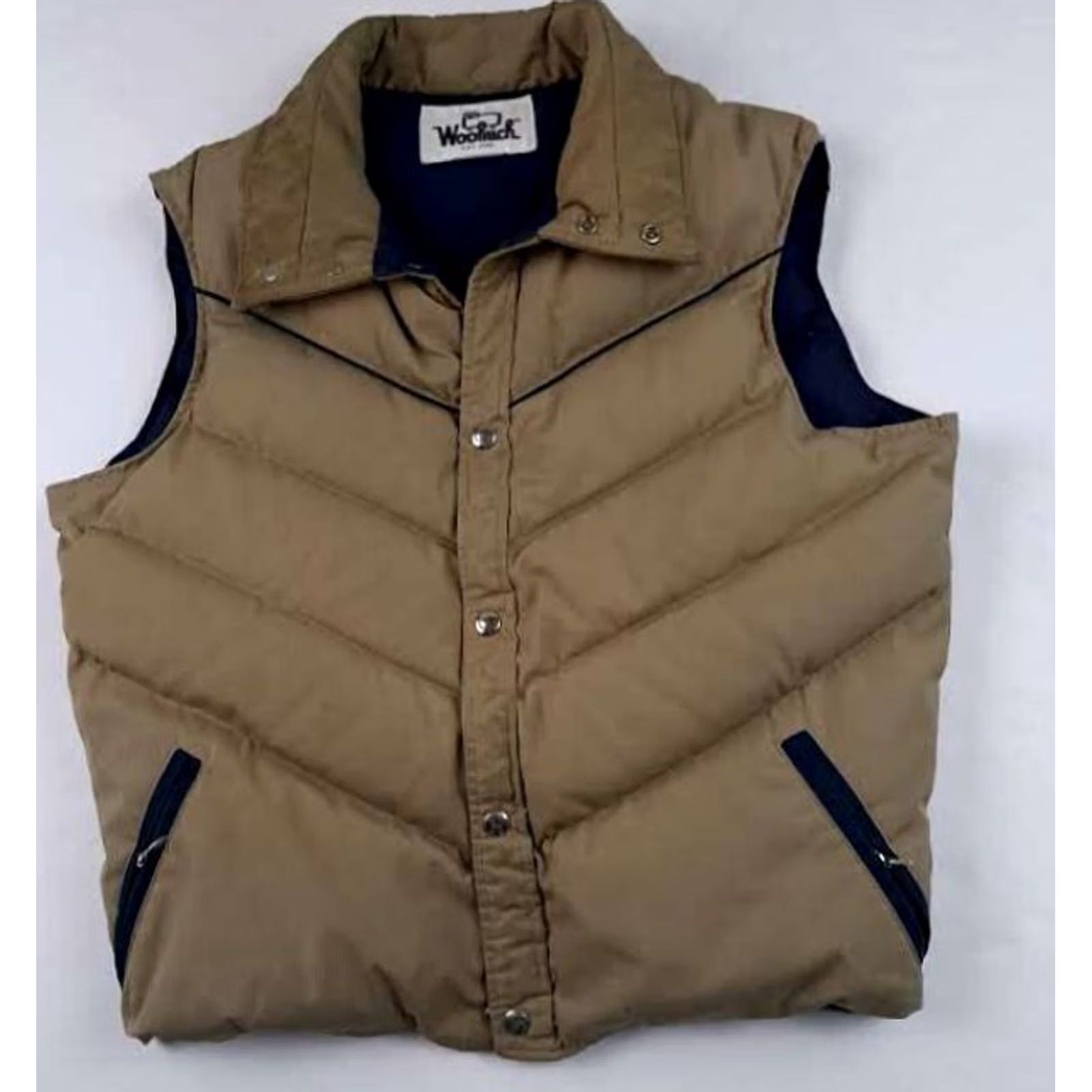 Vintage Woolrich Vest Outdoor Down Woolrich Mulit-Texture? (Please ignore) Size US L / EU 52-54 / 3 - 2 Thumbnail