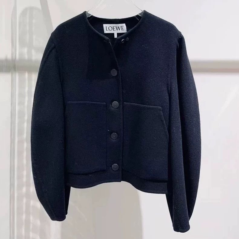 Loewe Loewe 23AW Black Wool Coat - dmc Size US S / EU 44-46 / 1 - 1 Thumbnail