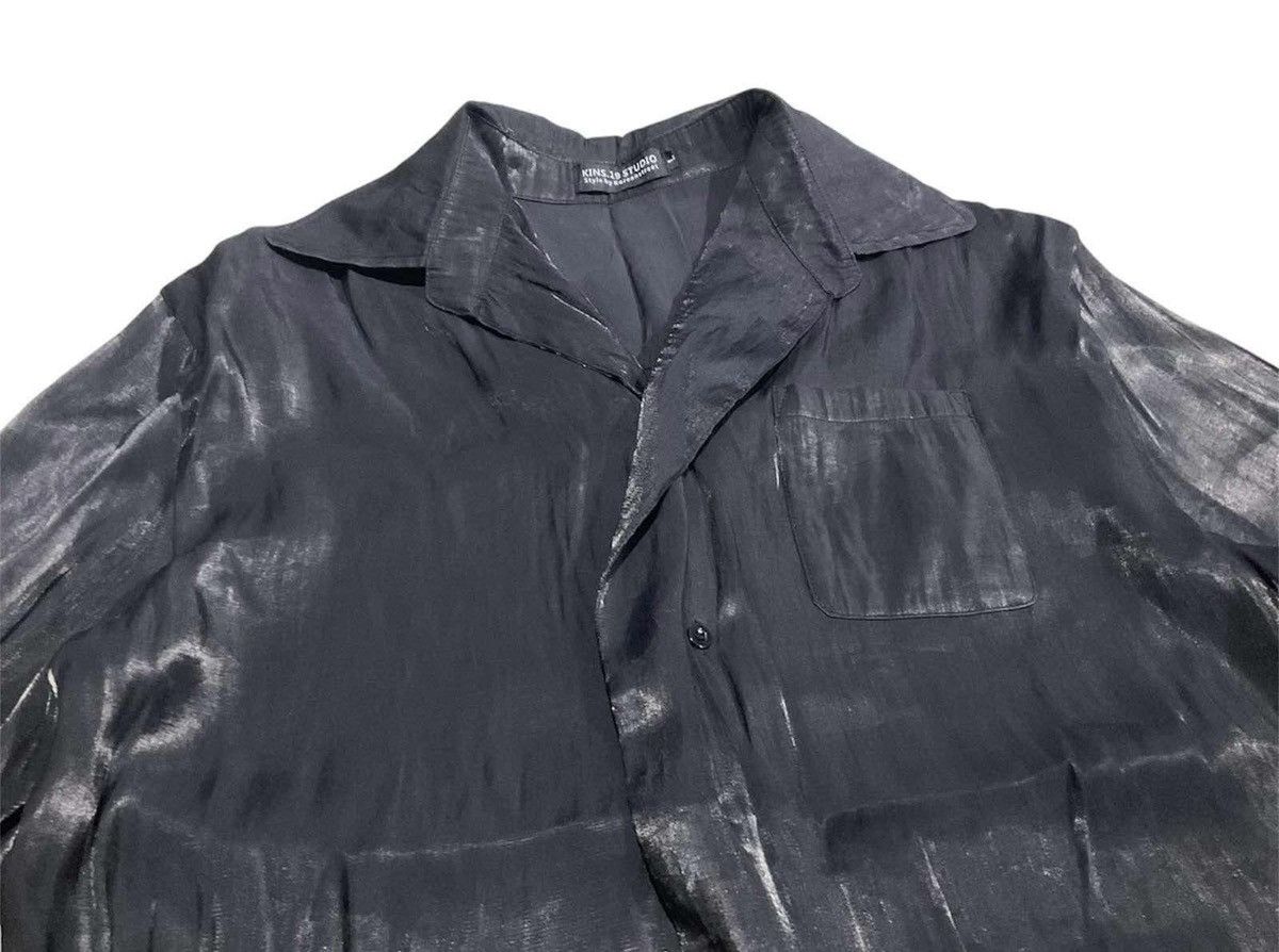 Hysteric Glamour × If Six Was Nine × Japanese Brand 🔥Y2K Japanese Gothic Black Sheer Shirt Size US XL / EU 56 / 4 - 2 Thumbnail
