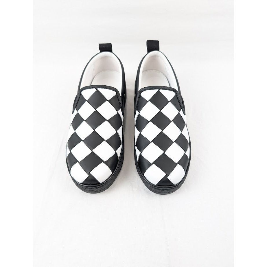 Bottega Veneta o1rshd1 Bolt Calf Intrecciato Sneakers in Nero / Optic White Size US 7.5 / EU 40-41 - 14 Thumbnail