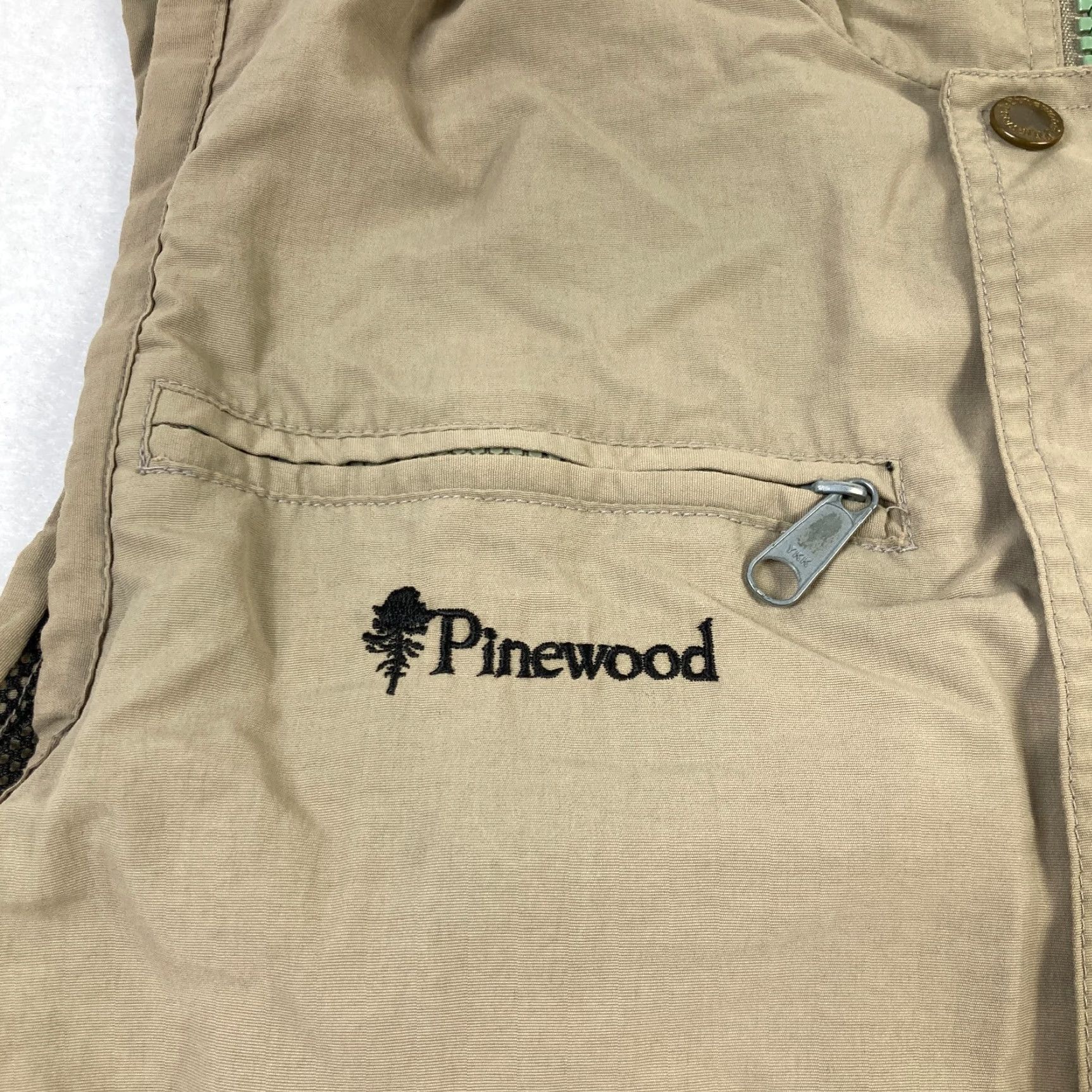 Vintage Pinewood Outdoor Collection Utility Gilet Vest With Pockets Beige Mens XL Snap Size US XL / EU 56 / 4 - 4 Thumbnail