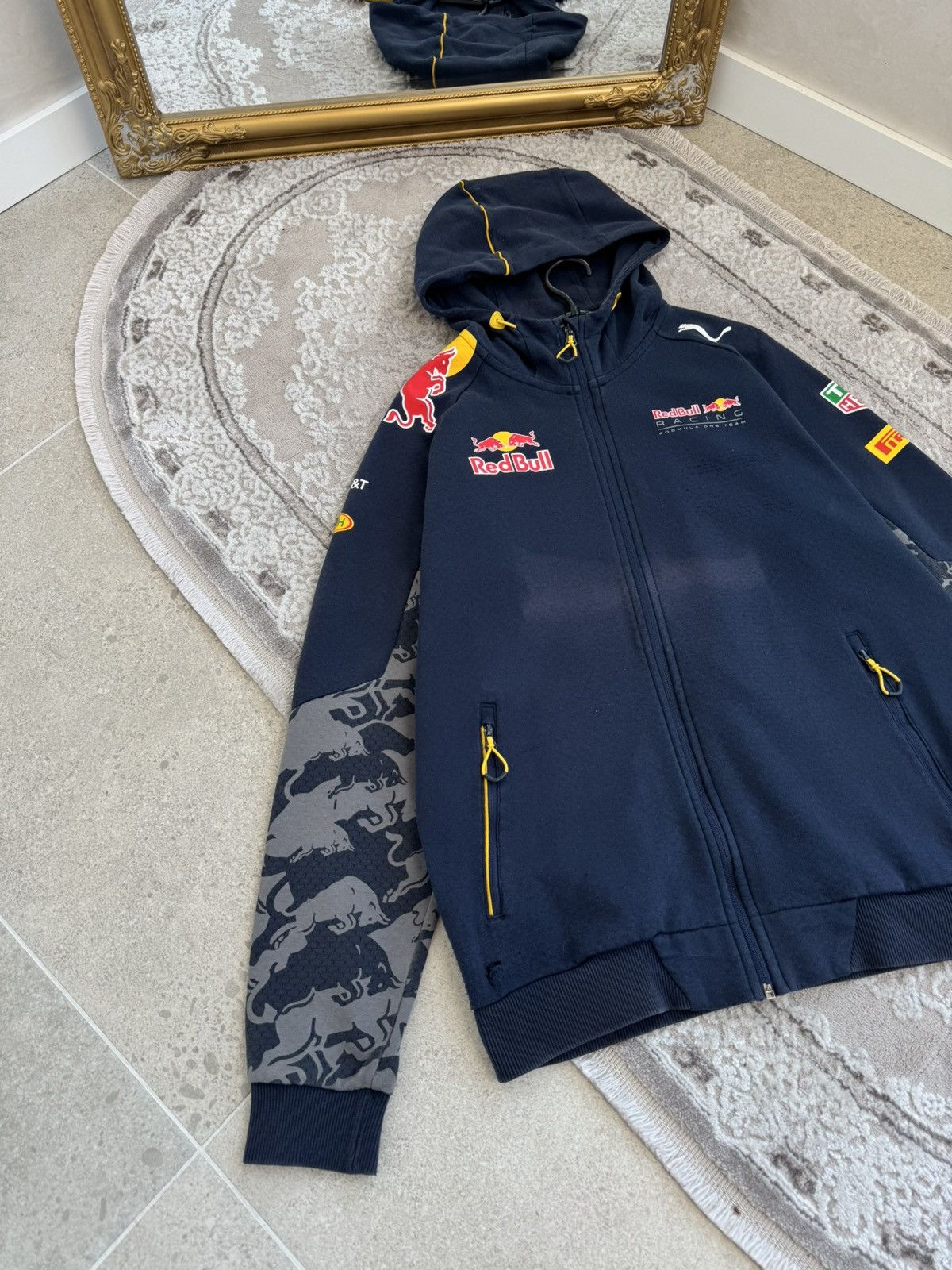 Red Bull Vintage Y2K Puma x Red Bull Zip Up Sweatshirt Size US M / EU 48-50 / 2 - 3 Thumbnail