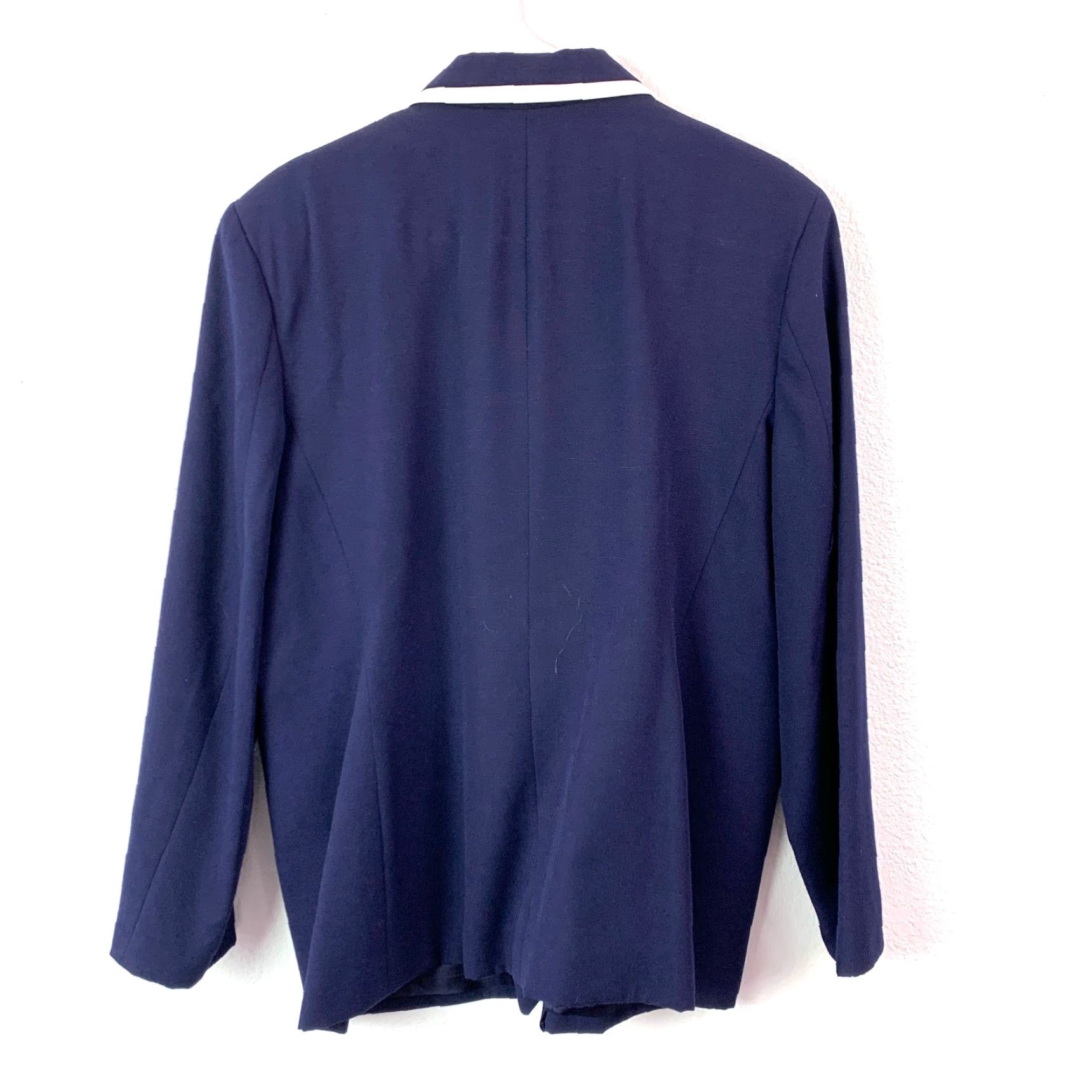 Vintage VINTAGE Alfred Dunner Blazer Jacket Womens 18 Blue Nautical Old Money 1990s Suit Jacket/Blazer Womens Size XXL / US 16-18 / IT 52-54 - 5 Thumbnail