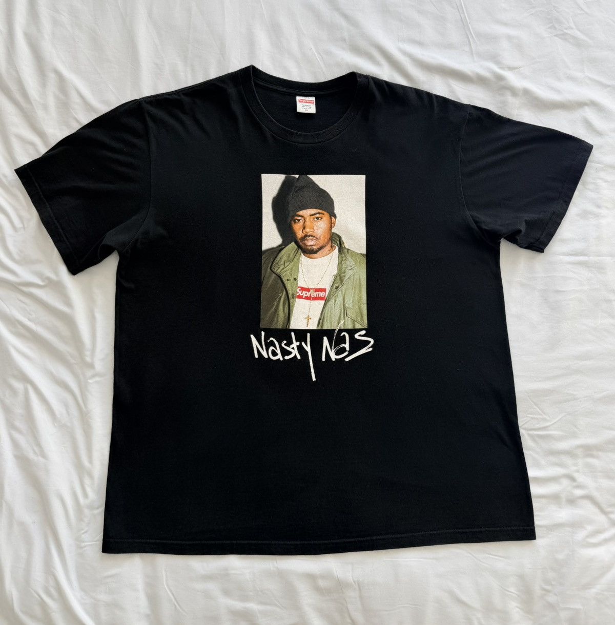 Supreme Supreme Nas T-Shirt Black XL RARE Size US XL / EU 56 / 4 - 1 Thumbnail
