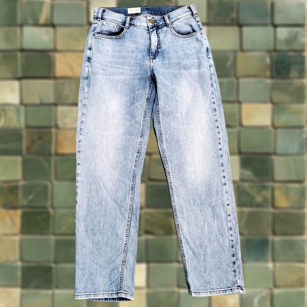 Vintage Pilcro Jeans Womens High Rise Straight Light Blue 28x29 Denim Cotton Blend Stretch Zipper Button 5-Pocket Boyfriend Bohemian 90s City Vintage No? Size 28" / US 6 / IT 42 - 1 Thumbnail