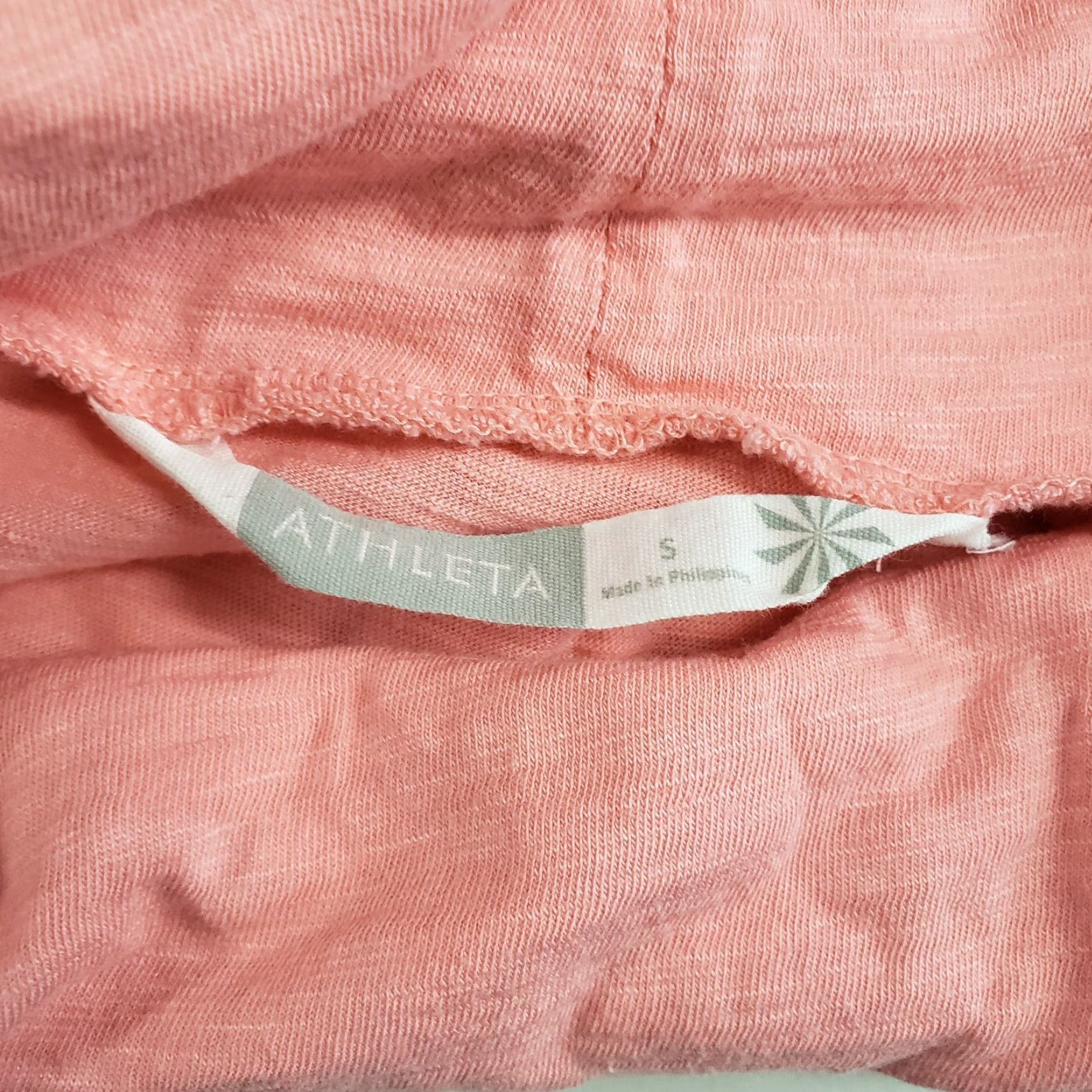 Athleta VINTAGE? No — [No, skip] Athleta Womens Cowl Neck Top Short Sleeve Solid Pink Cotton Blend Sz Small, Regular, Pink, Activewear, Casual, Womens Size S / US 4 / IT 40 - 6 Thumbnail