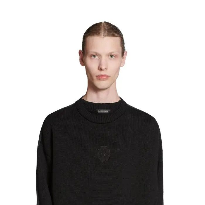 Balenciaga o1tr1nto0326 Political Campaign Hybrid Sweater in Black Size US S / EU 44-46 / 1 - 3 Thumbnail