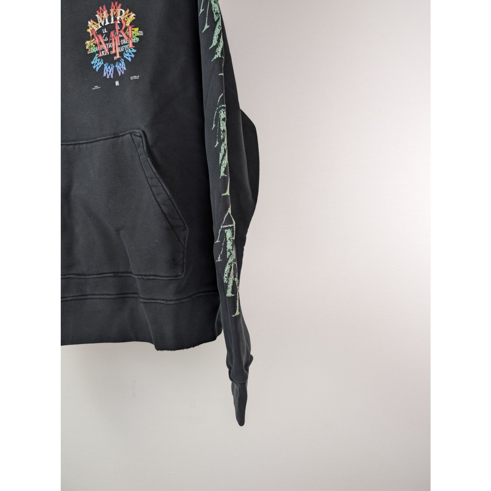 Amiri o1rshd1 Stacked Amiri Circle Logo Arts Hoodie in Black Size US M / EU 48-50 / 2 - 6 Thumbnail