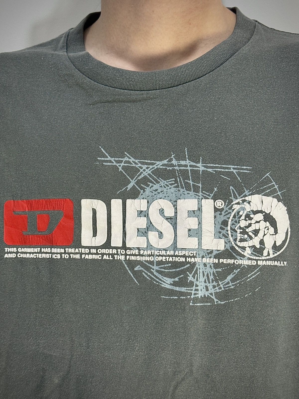 Diesel Vintage Diesel Og Double Side Logo Tshirt Size US XL / EU 56 / 4 - 3 Thumbnail
