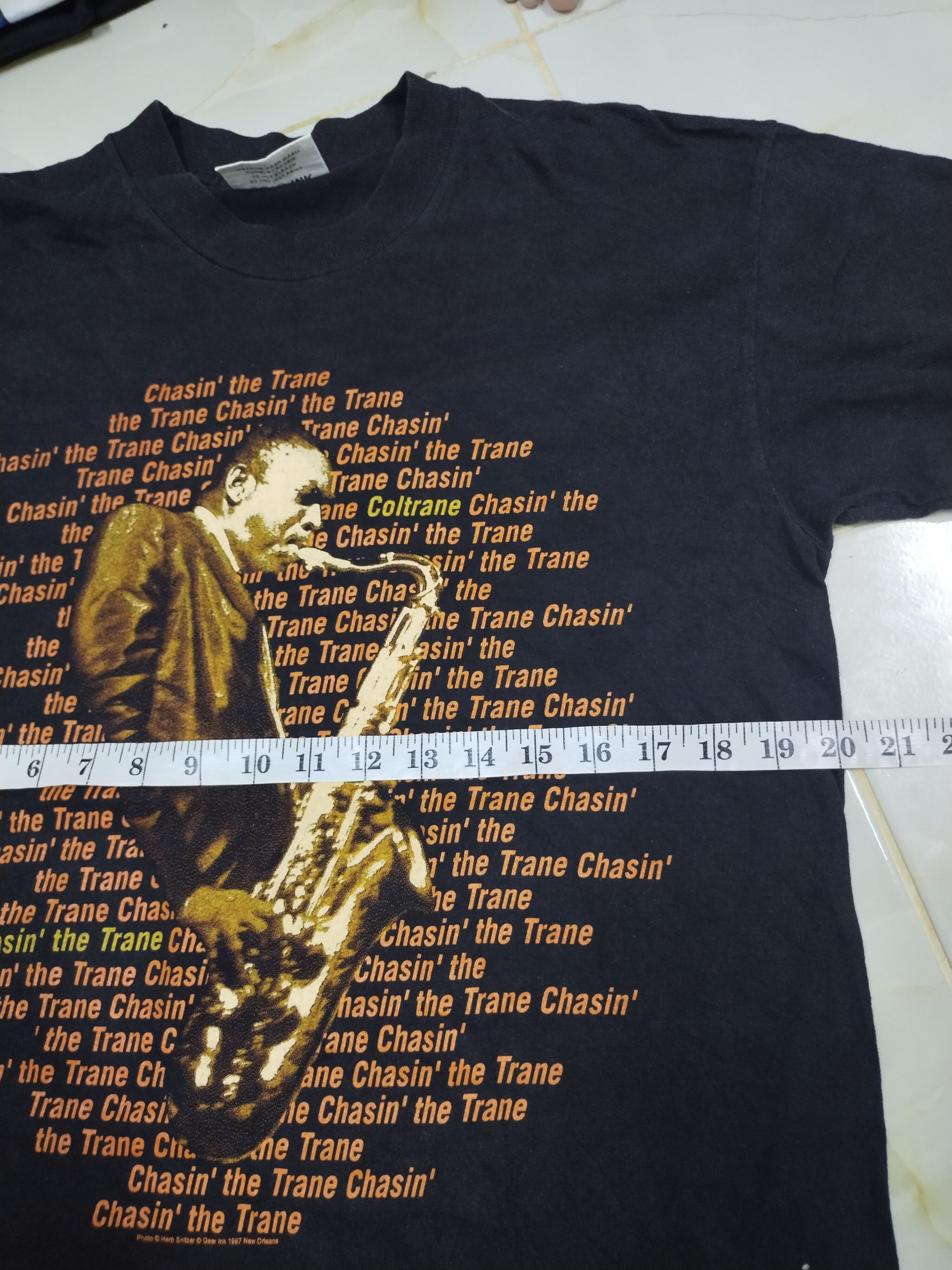 Vintage 97's Vintage John Coltrane Chasin' The Trane Tee Size US M / EU 48-50 / 2 - 8 Thumbnail
