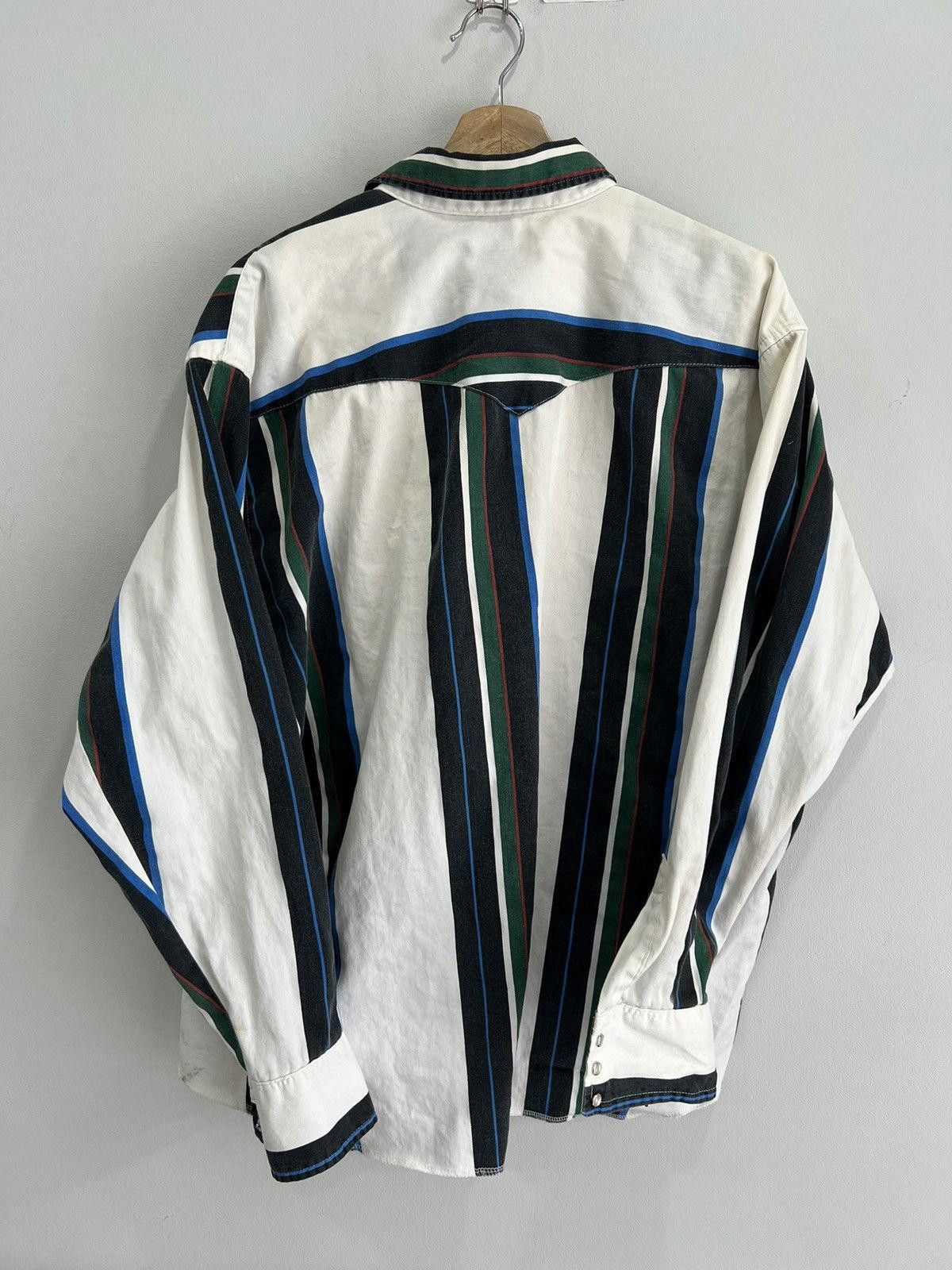 Vintage Vintage Wrangler Striped Button Up Shirt xxl Size US XXL / EU 58 / 5 - 3 Thumbnail