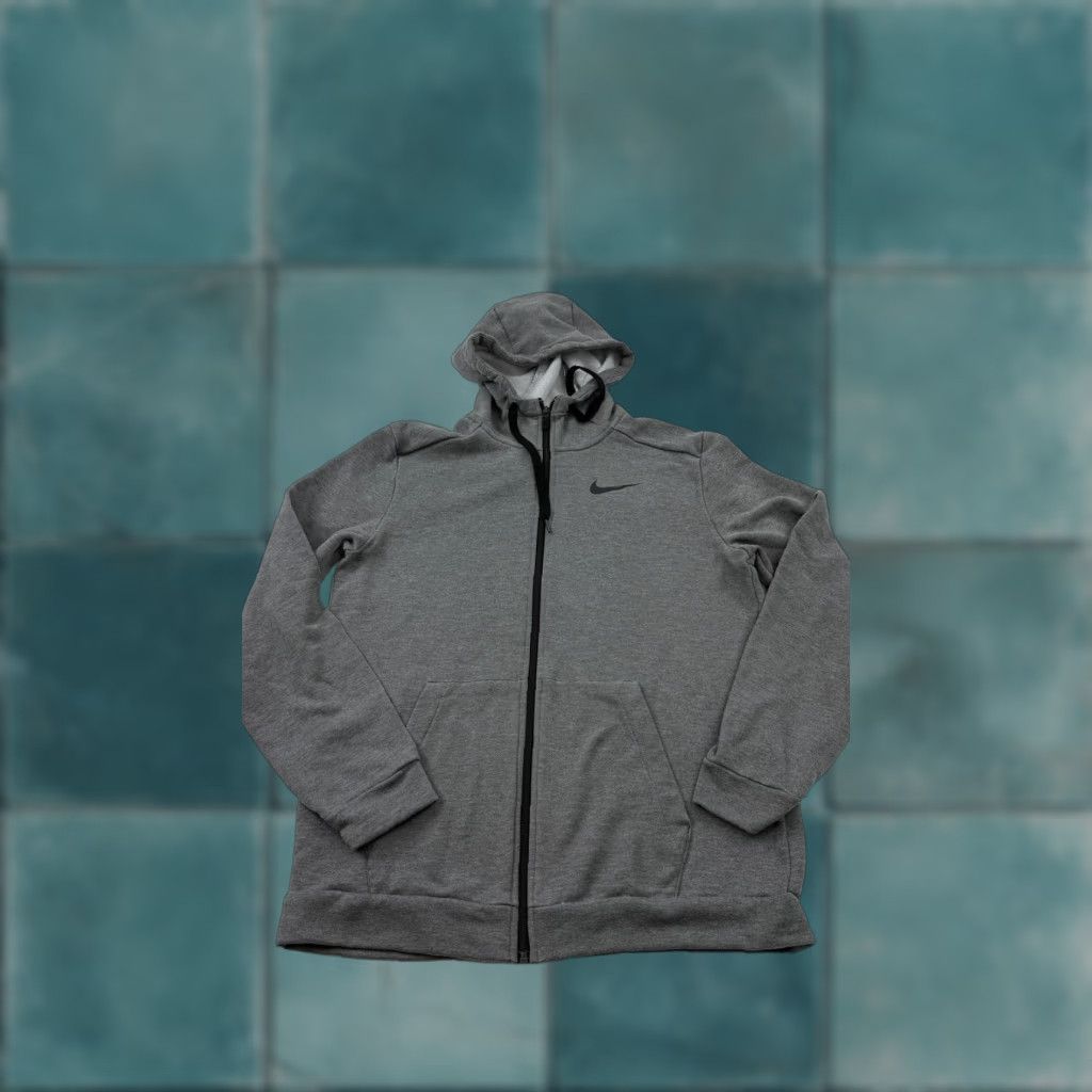 Nike Nike Hoodie Mens Medium Gray Full Zip Dri-Fit Athletic CJ4317-071 Sweatshirt Size US M / EU 48-50 / 2 - 1 Thumbnail