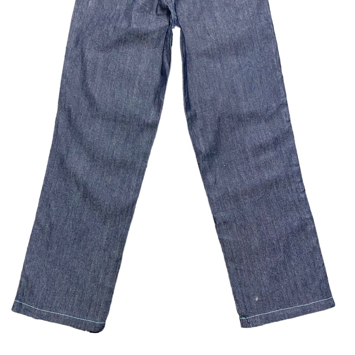 Toga Toga Archive Blue Stitch Denim Nankai Pants Size US 30 / EU 46 - 13 Thumbnail