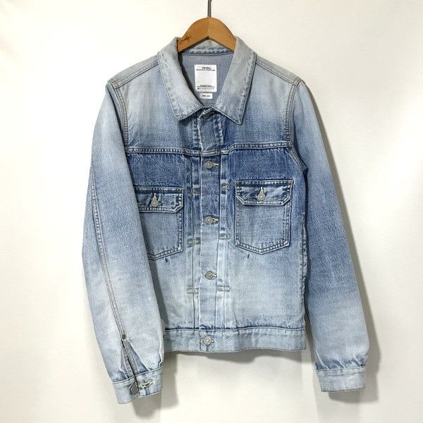 Denim Jackets Chest Flap Pocket Plain Button Up Indigo