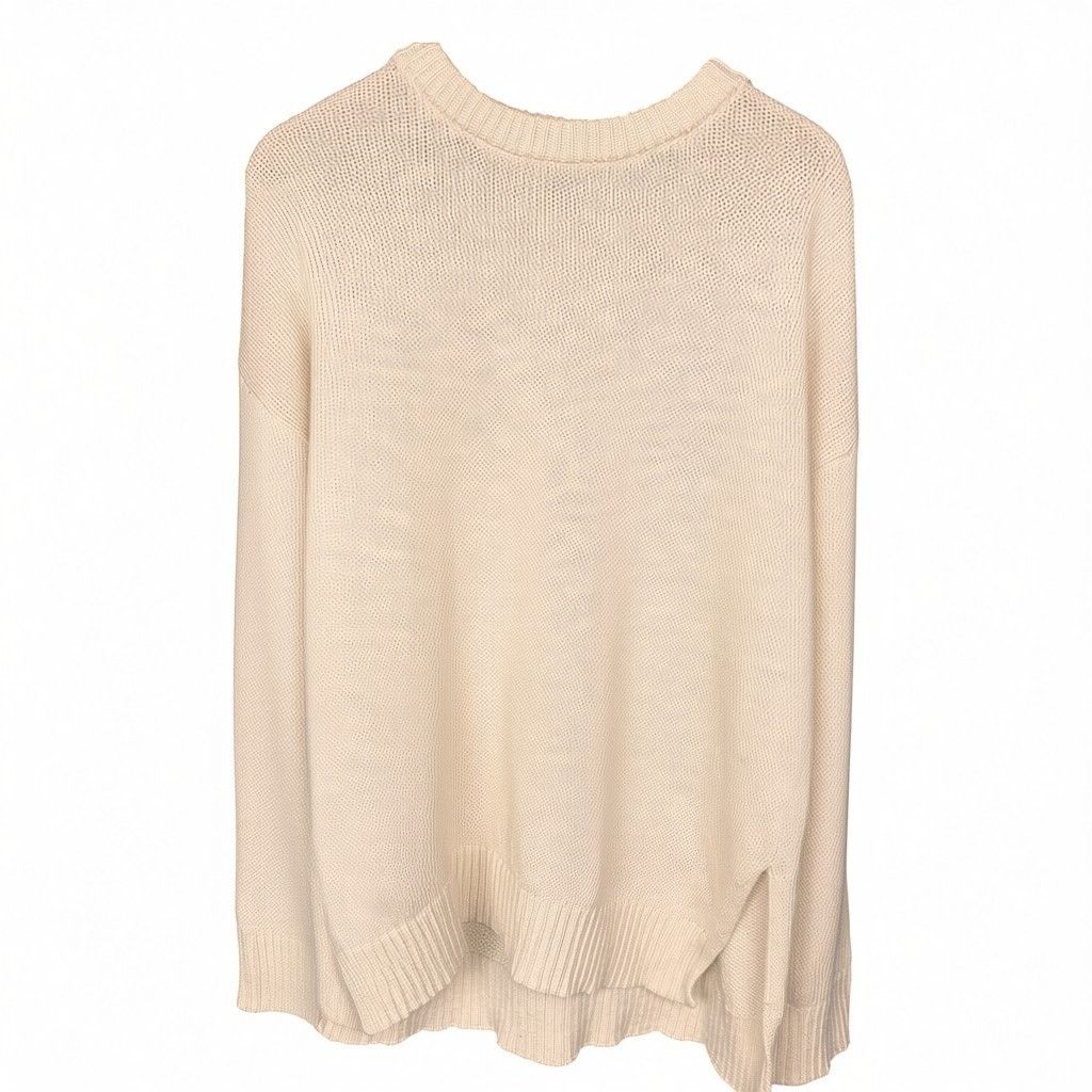 Quince Quince Oversized Sweater Womens Medium Cream Linen Blend Size M / US 6-8 / IT 42-44 - 1 Thumbnail