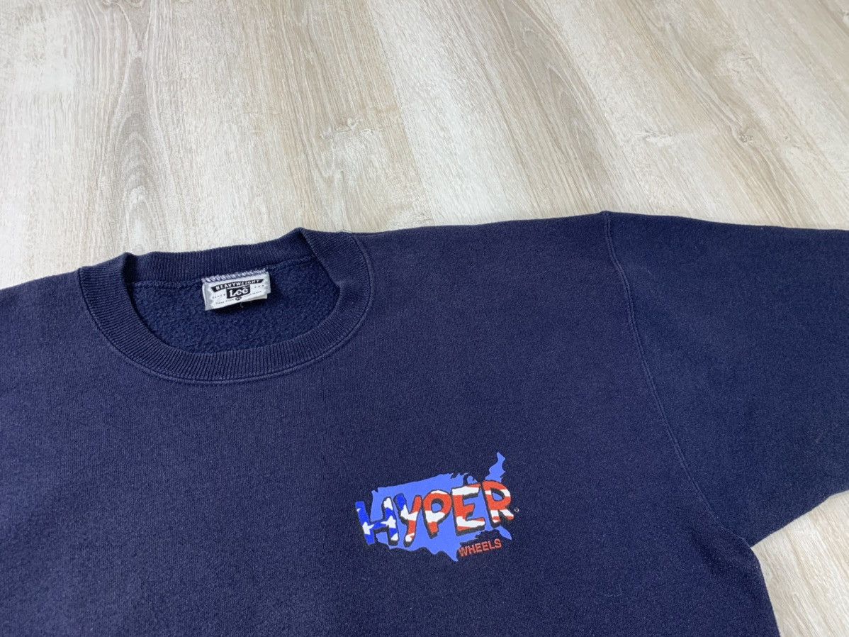 Lee × Vintage Mens vintage sweatshirt Lee Hyper Wheels Size XL Size US XL / EU 56 / 4 - 4 Thumbnail