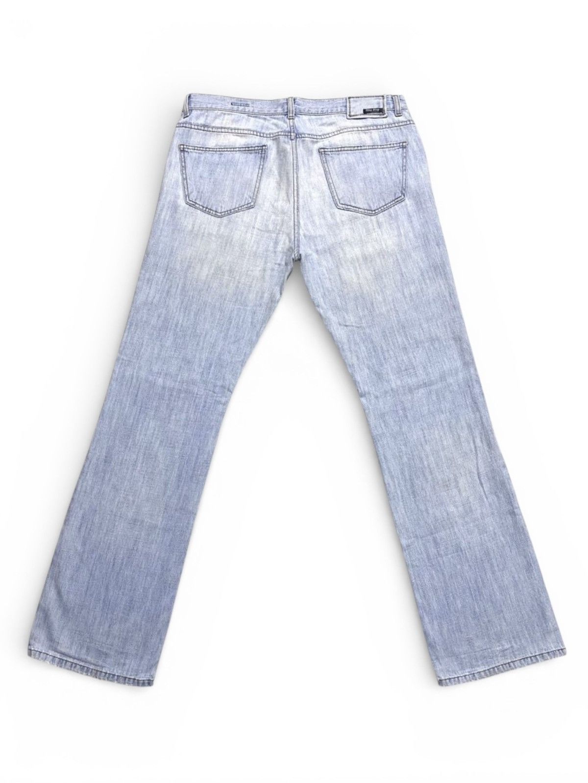 Miu Miu Vintage Archival Miu Miu Washed Blue Distressed Jeans Denim Size US 36 / EU 52 - 1 Thumbnail