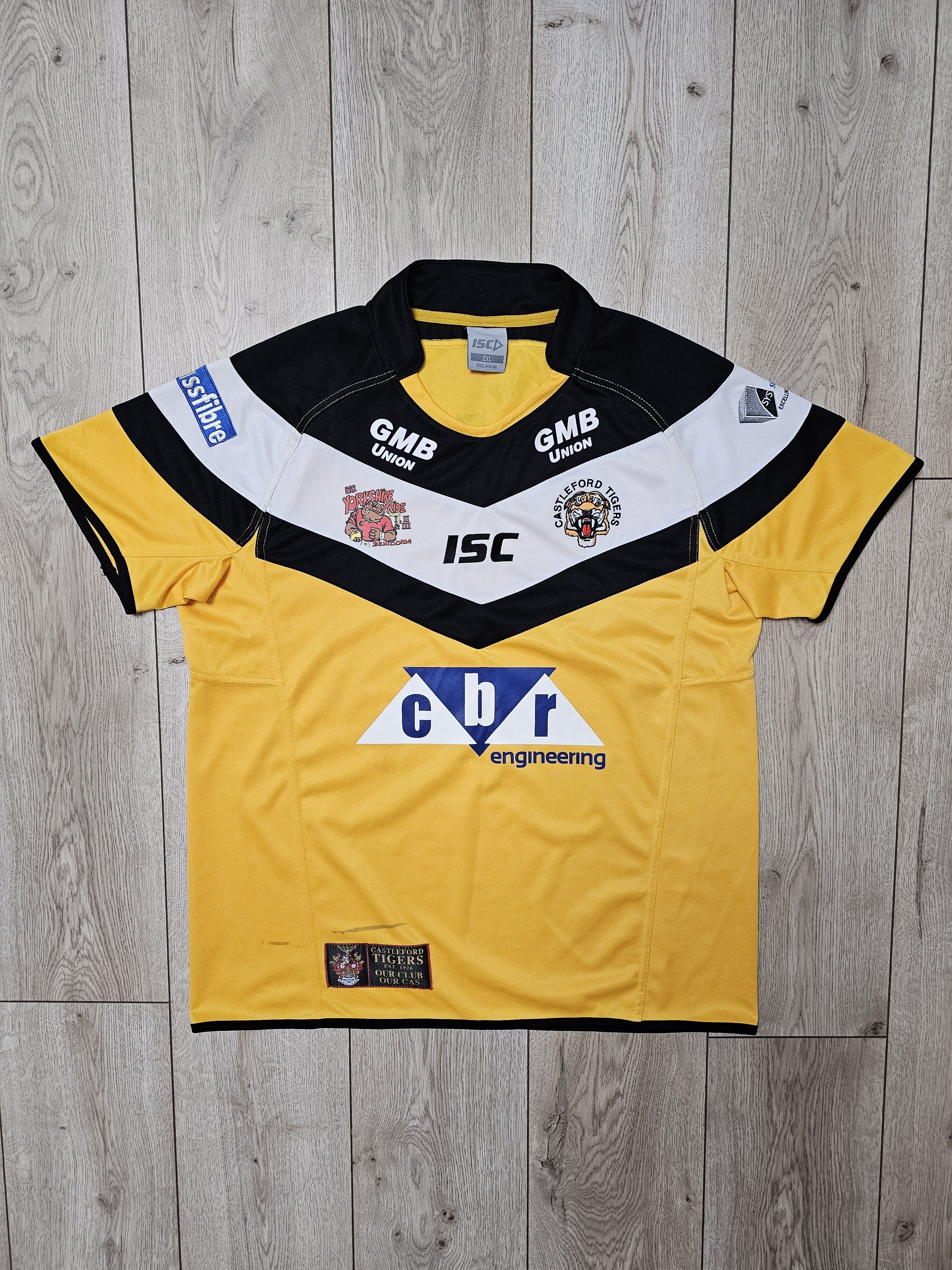 Vintage CASTLEFORD TIGERS RUGBY JERSEY ENGLAND RUGBY JERSEY Size US XXL / EU 58 / 5 - 1 Thumbnail