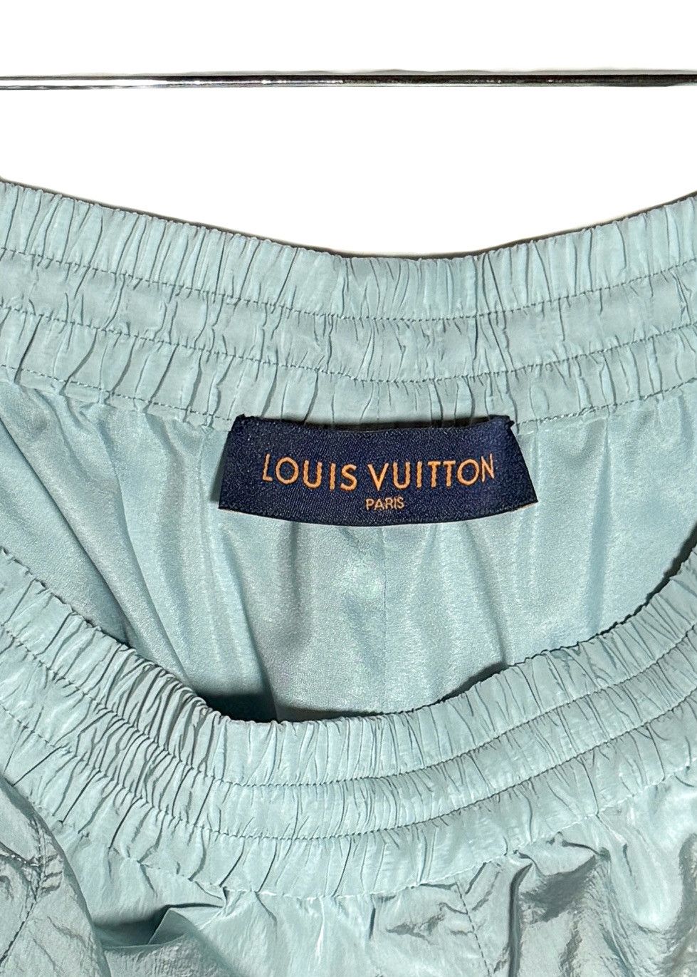 Louis Vuitton Louis Vuitton SS23 Teal Mix Material Wool Blend Track Pants Size US 36 / EU 52 - 3 Thumbnail