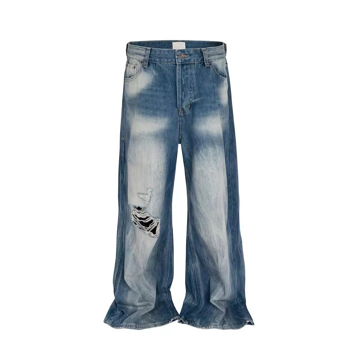 Vintage Ripped Washed Denim Jean
