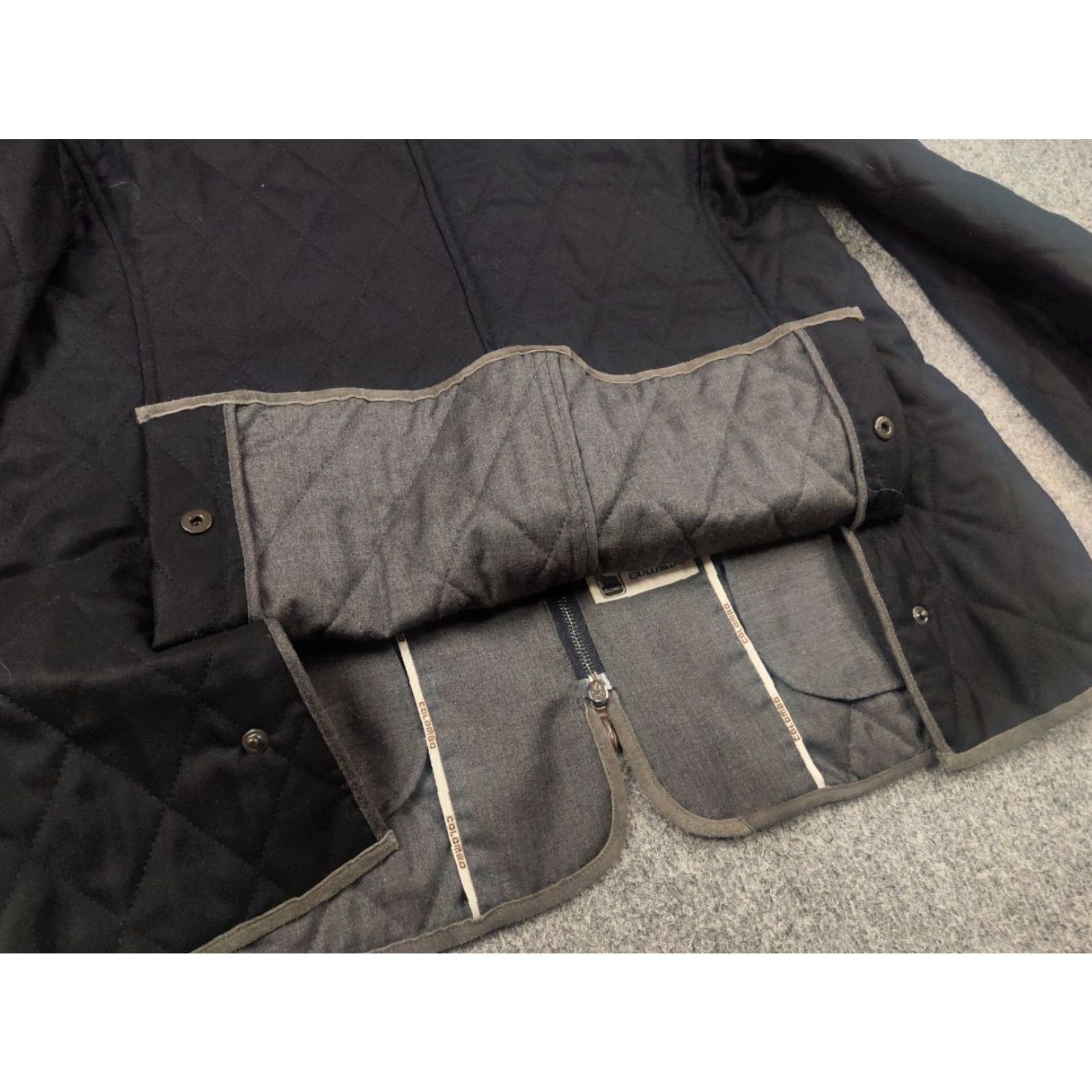 Colombo Colombo Italy Design Jacket Womens Black Zip Double Cashmere Quilted All Seasons Winter/Fall L Size L / US 10 / IT 46 - 7 Thumbnail
