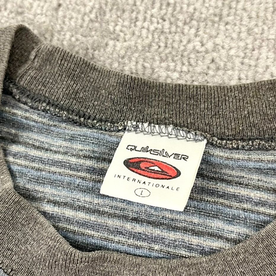 Quiksilver Vintage Quiksilver Shirt Mens Large Blue Embroidered Stripe Beach Surf Skate USA Size US L / EU 52-54 / 3 - 3 Thumbnail
