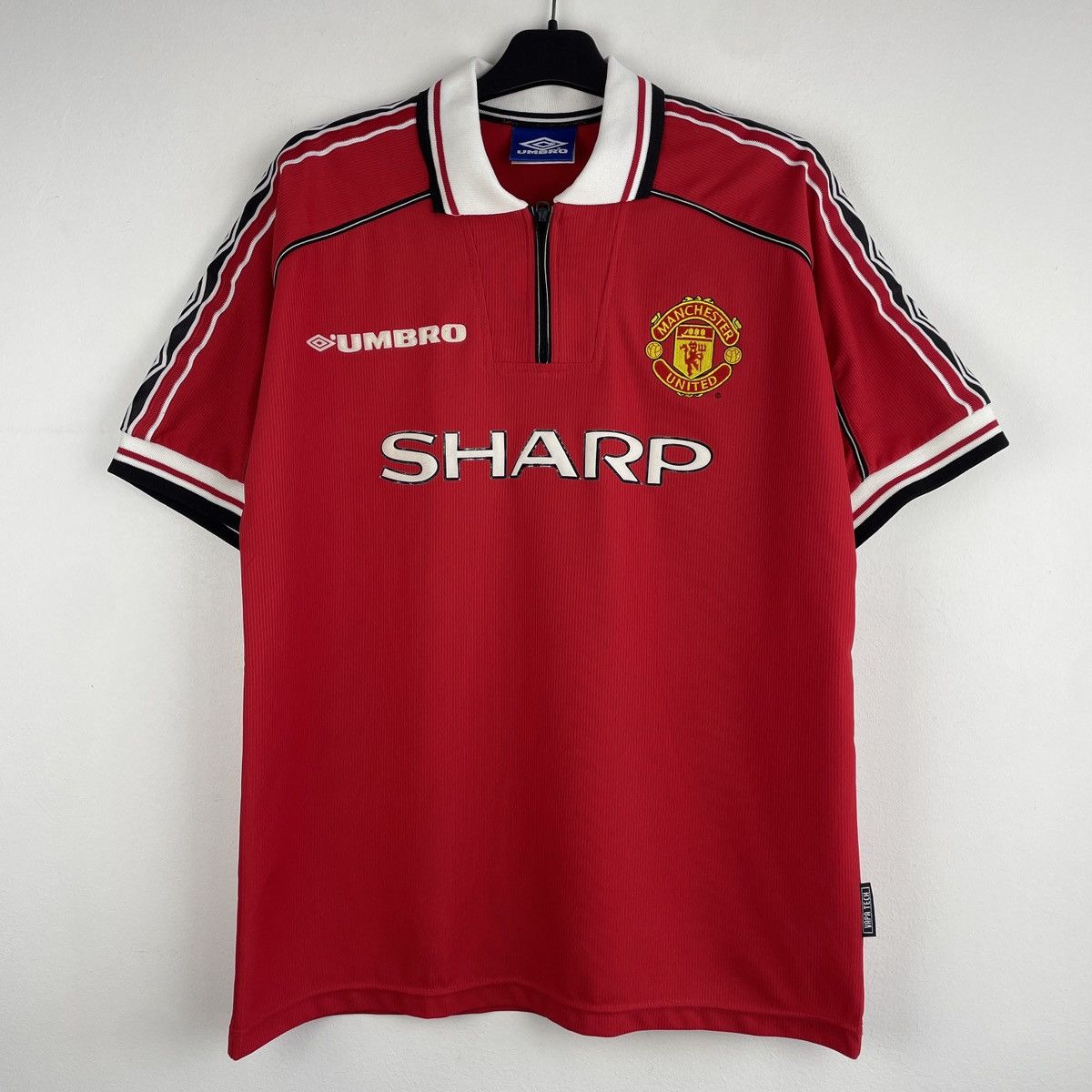 Umbro Vintage Manchester United 1998/2000 Home Jersey Rare Shirt Size US L / EU 52-54 / 3 - 1 Thumbnail