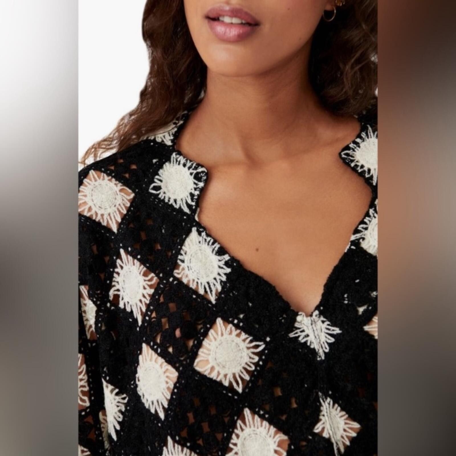 Free People Free People Beach House Crochet Tee Size S / US 4 / IT 40 - 8 Thumbnail