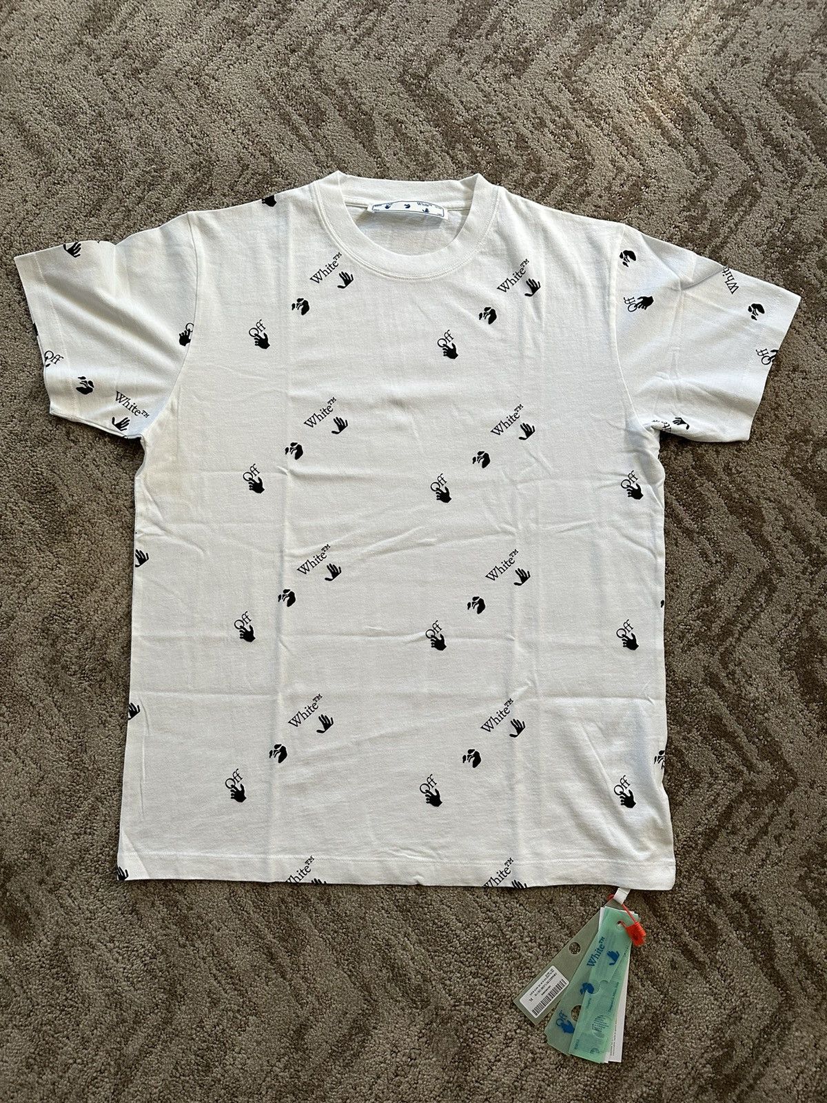 image of Off White All Over Print, Men's (Size XL)