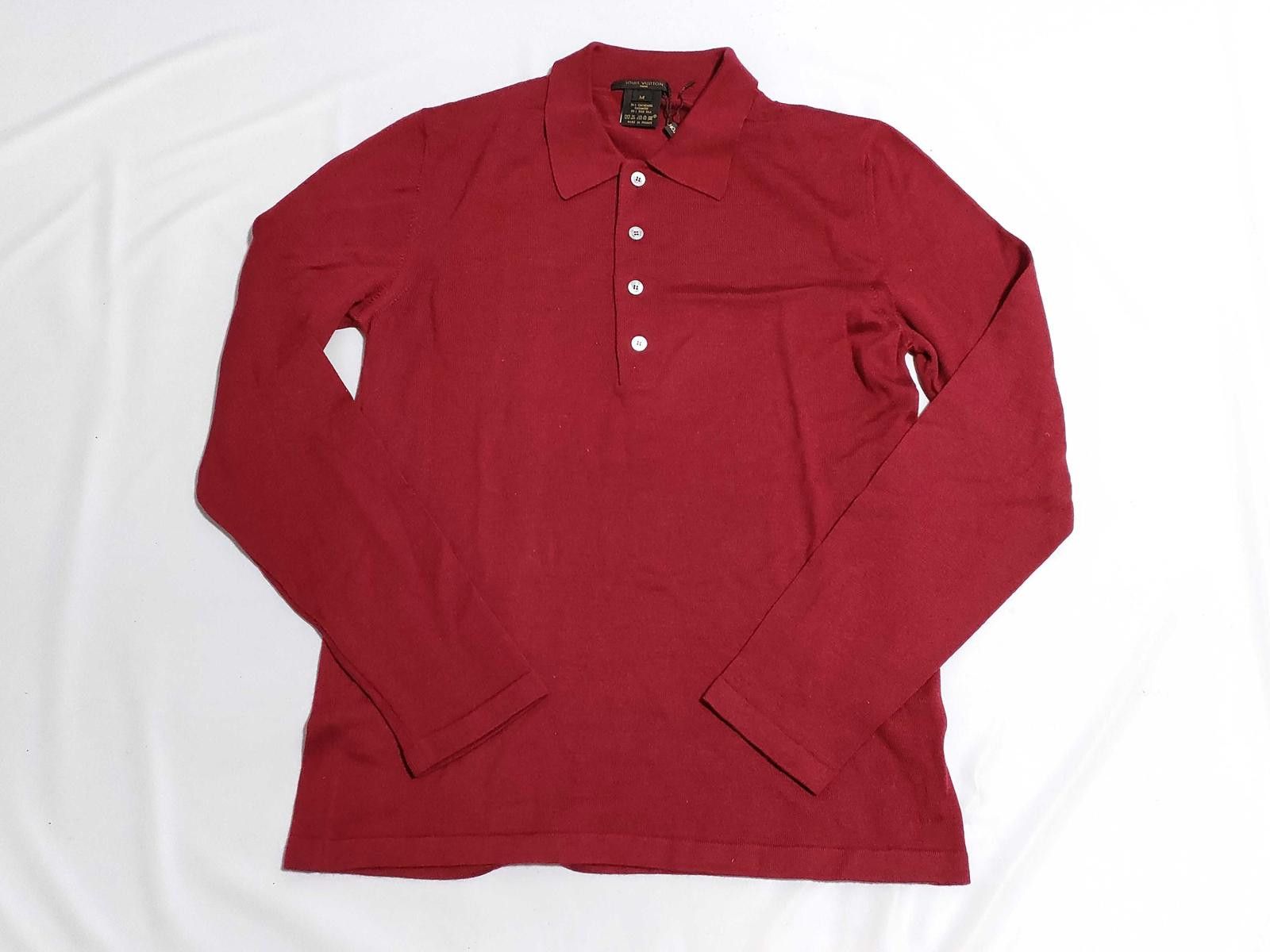 Louis Vuitton Louis Vuitton Paris Red Long Sleeve Polo Size US M / EU 48-50 / 2 - 1 Thumbnail