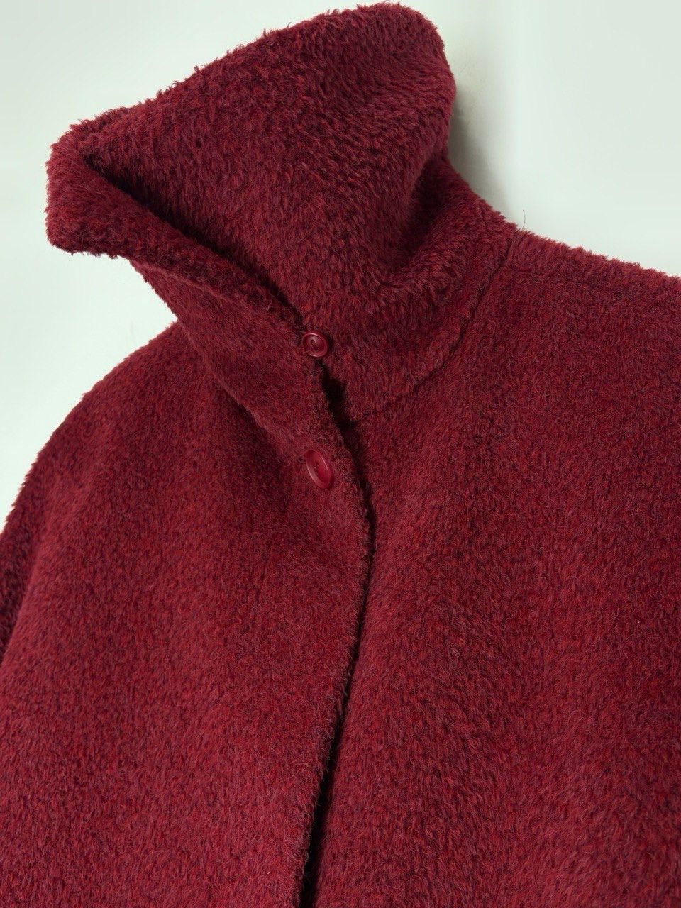 Max Mara Max Mara Studio Vintage Alpaca Wool Hot Red Coat High Collar Size M / US 6-8 / IT 42-44 - 14 Thumbnail