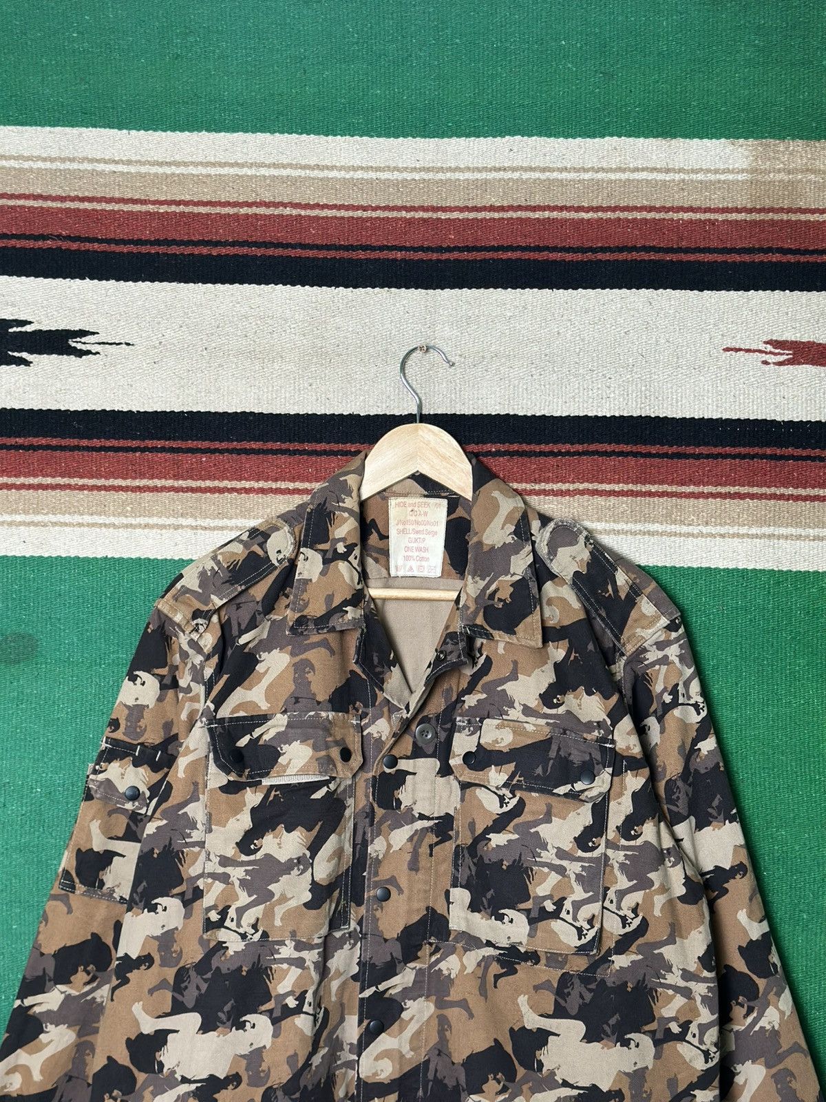 Japanese Brand RARE Hide and Seek Japan Vtg Military Workwear Jacket Size US L / EU 52-54 / 3 - 8 Thumbnail