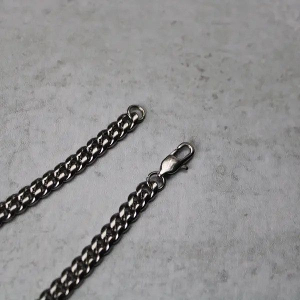 Jewelry Silver 5mm Cuban Link Chain 18”-24” Size ONE SIZE - 3 Thumbnail