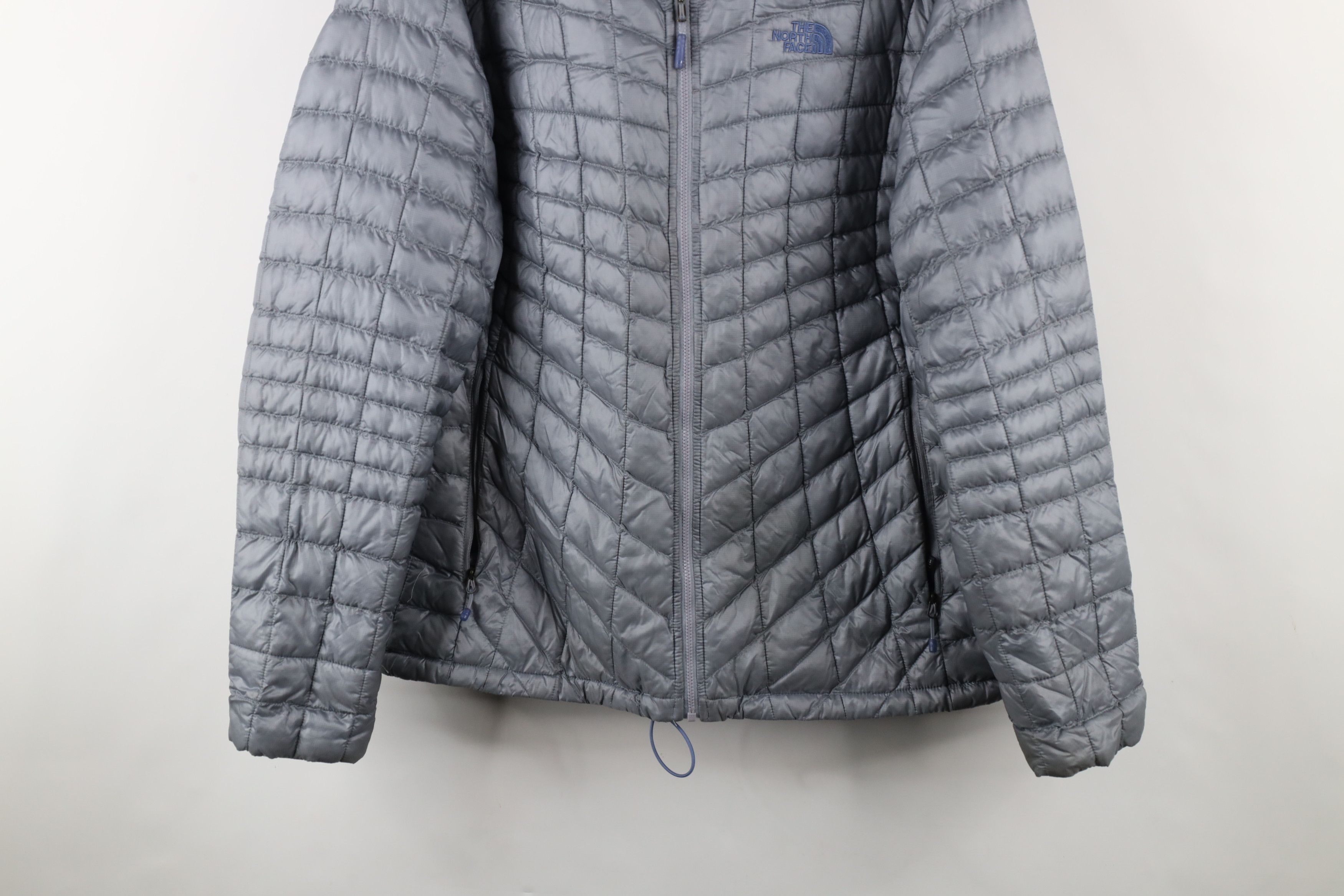 The North Face × Vintage The North Face Thermoball Eco Full Zip Puffer Jacket Gray Size XL / US 12-14 / IT 48-50 - 3 Thumbnail
