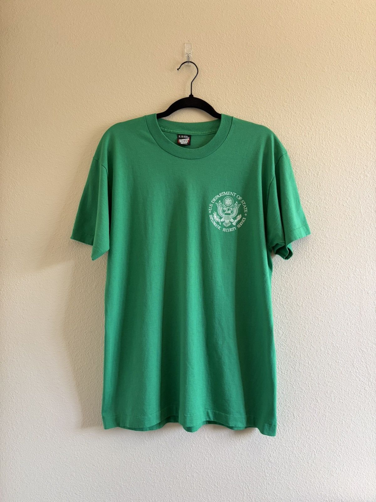 Vintage Vintage 90s U.S. State Dept. Diplomat Security Employee Tee Size US XL / EU 56 / 4 - 1 Thumbnail