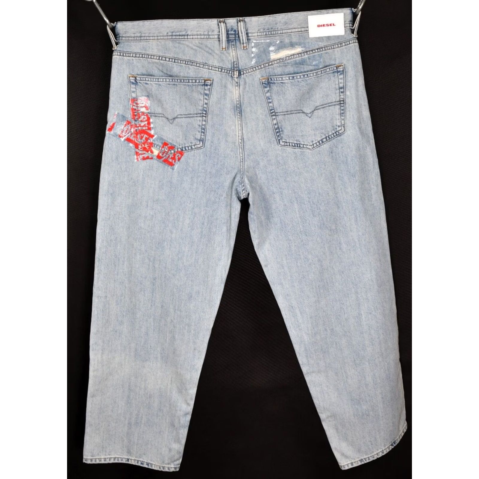 Diesel Diesel Dagh Regular Straight Jeans Men's W38 L32 Distressed Blue 100% Cotton 100% Genuine Denim Size US 38 / EU 54 - 2 Thumbnail