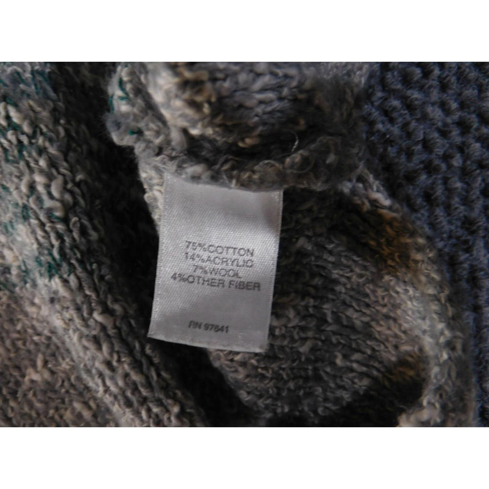 J. Jill VINTAGE J.Jill Sweater Tunic Womens Medium Gray Marled Knit Pullover Cowl Cotton Blend Size M / US 6-8 / IT 42-44 - 7 Thumbnail