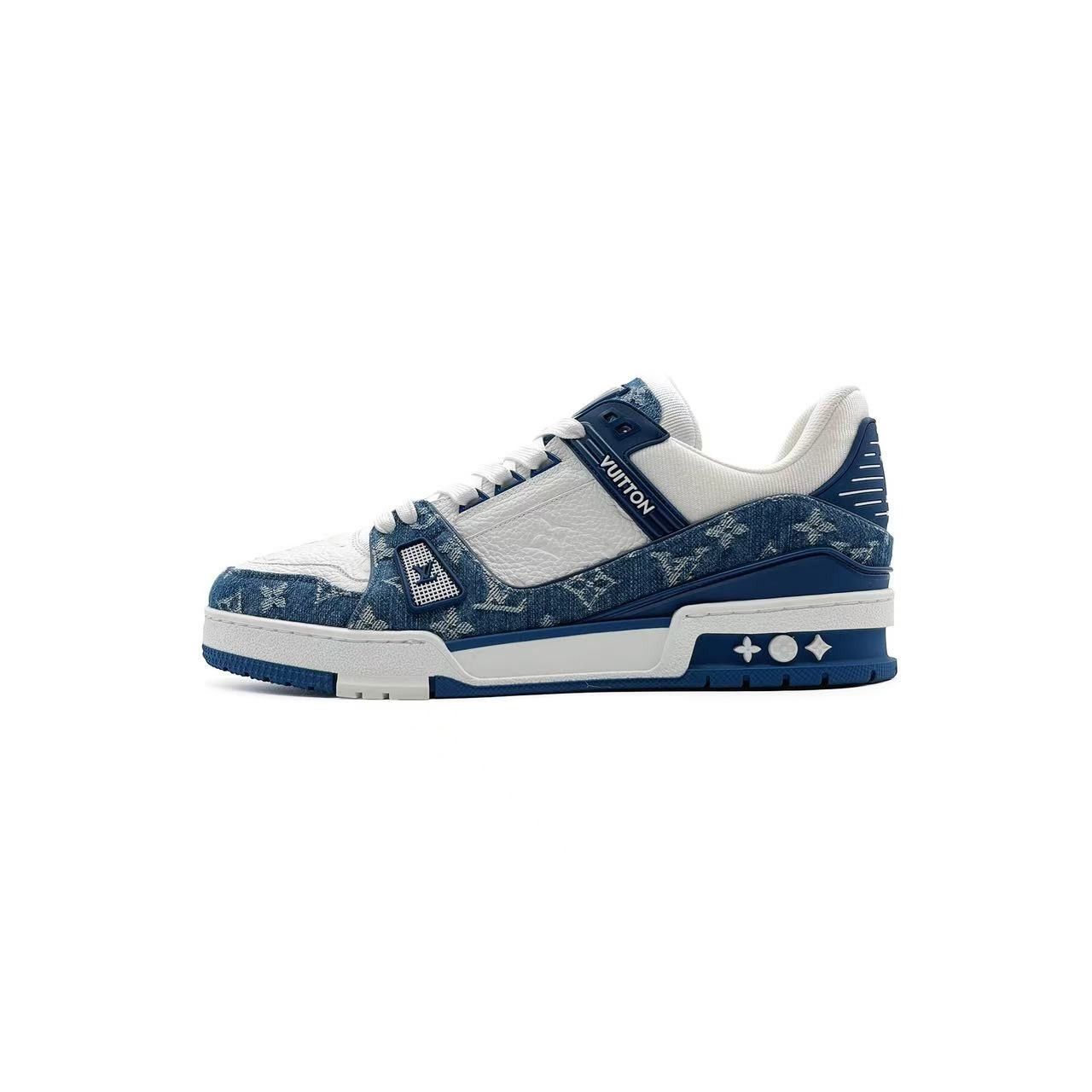Louis Vuitton Louis Vuitton Denim Monogram Trainer Sneakers Size US 6.5 / IT 36.5 - 1 Thumbnail
