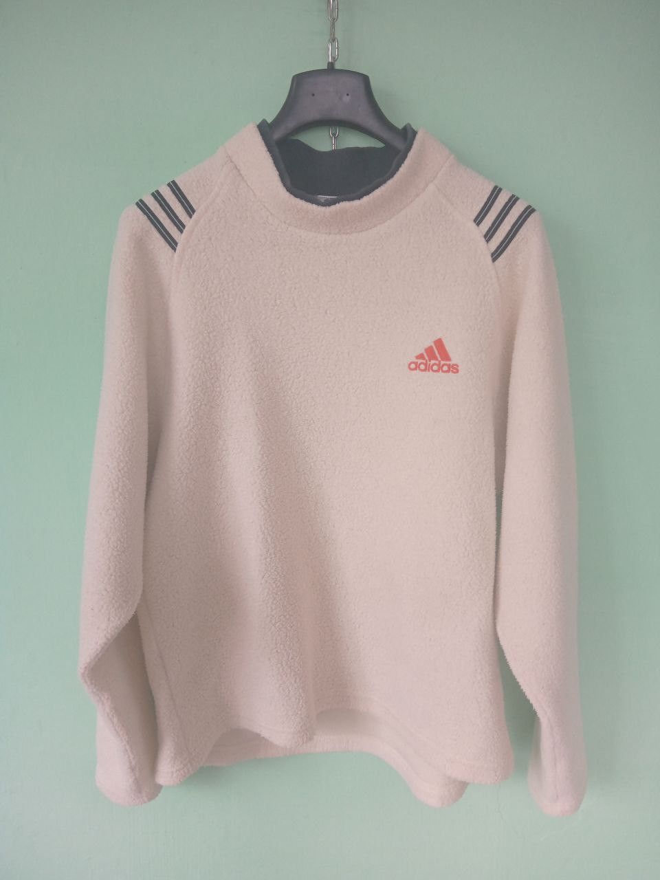 Adidas Vintage 90s Adidas Baggy Fit Polar Fleece Pullover Size M / US 6-8 / IT 42-44 - 1 Thumbnail