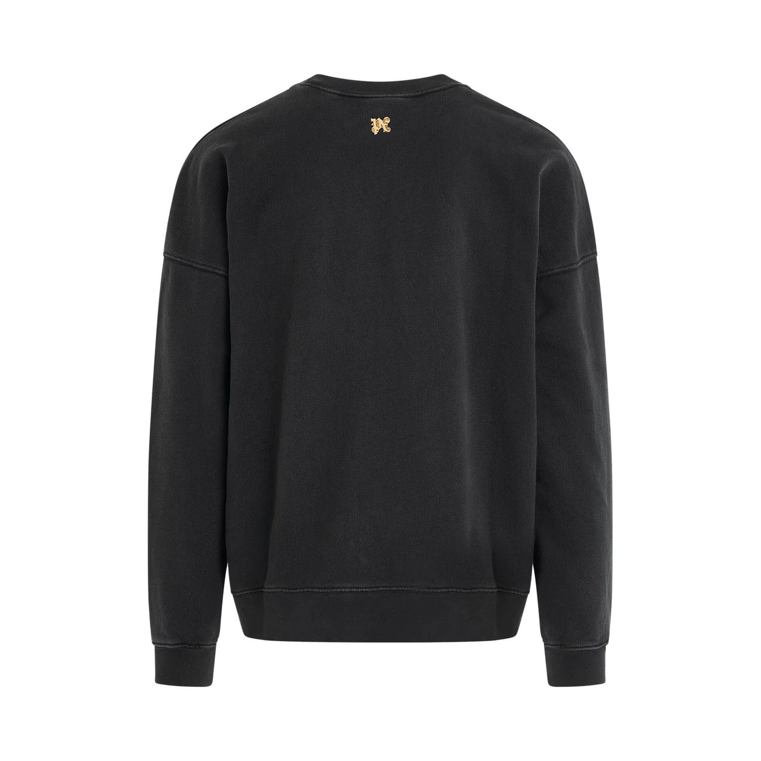 Palm Angels o1mris0824 Sweatshirt in Black & Gold Size US XL / EU 56 / 4 - 4 Thumbnail