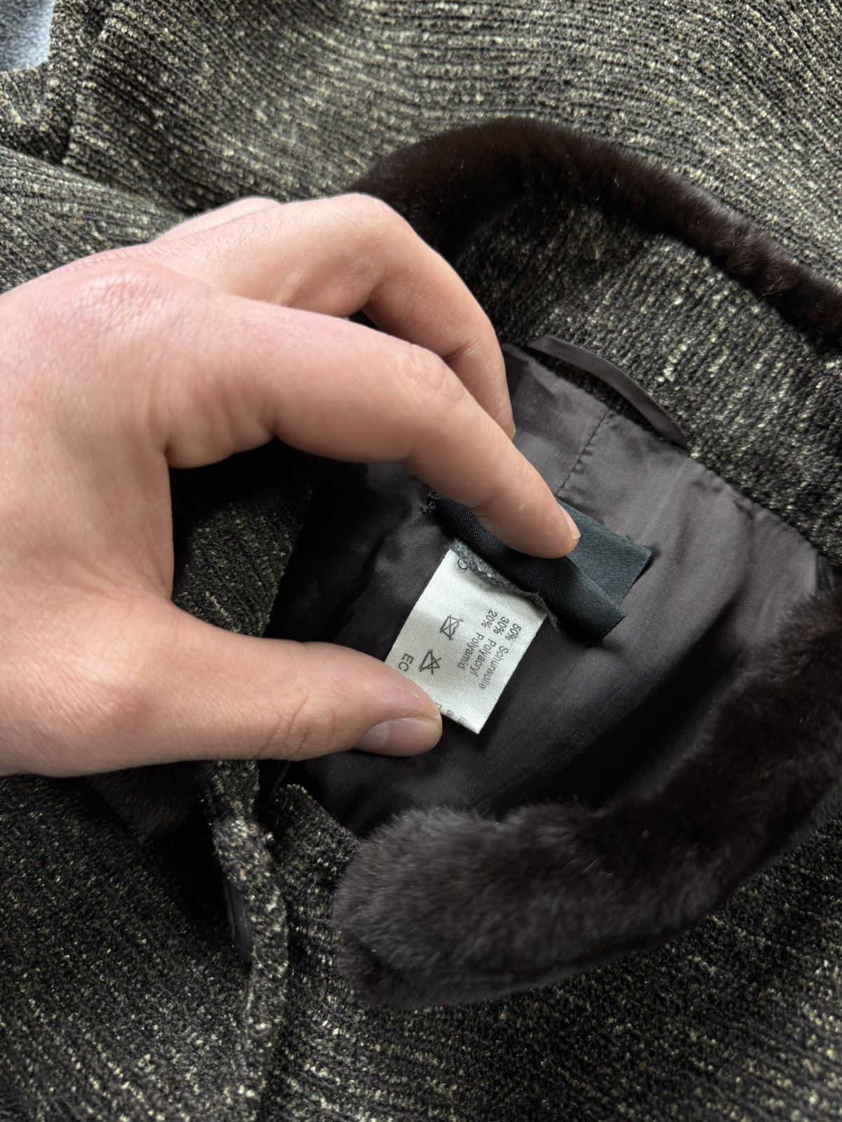 Akris Akris Schurwolle Mink Fur Trim Collar Button Tailored Jacket Size M / US 6-8 / IT 42-44 - 15 Thumbnail
