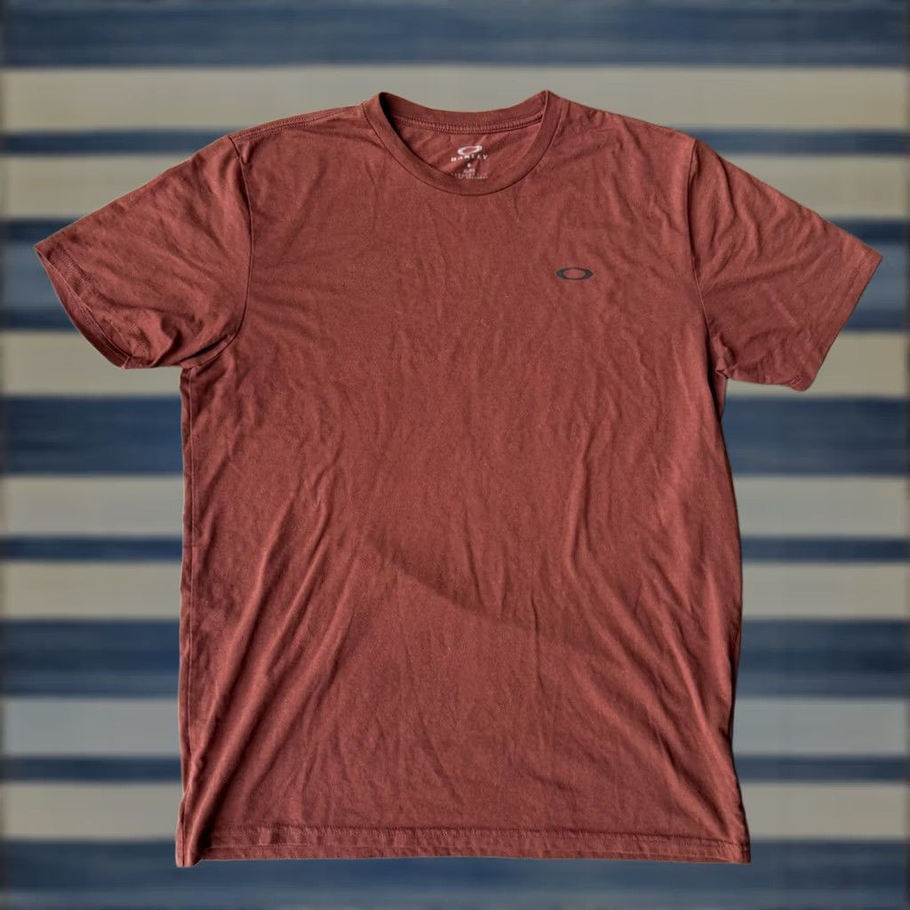Oakley Oakley Logo Essential T-Shirt Men’s XL Regular Burnt Orange Cotton Short Sleeve Crew Neck Logo Outdoor 90s? Size US XL / EU 56 / 4 - 1 Thumbnail