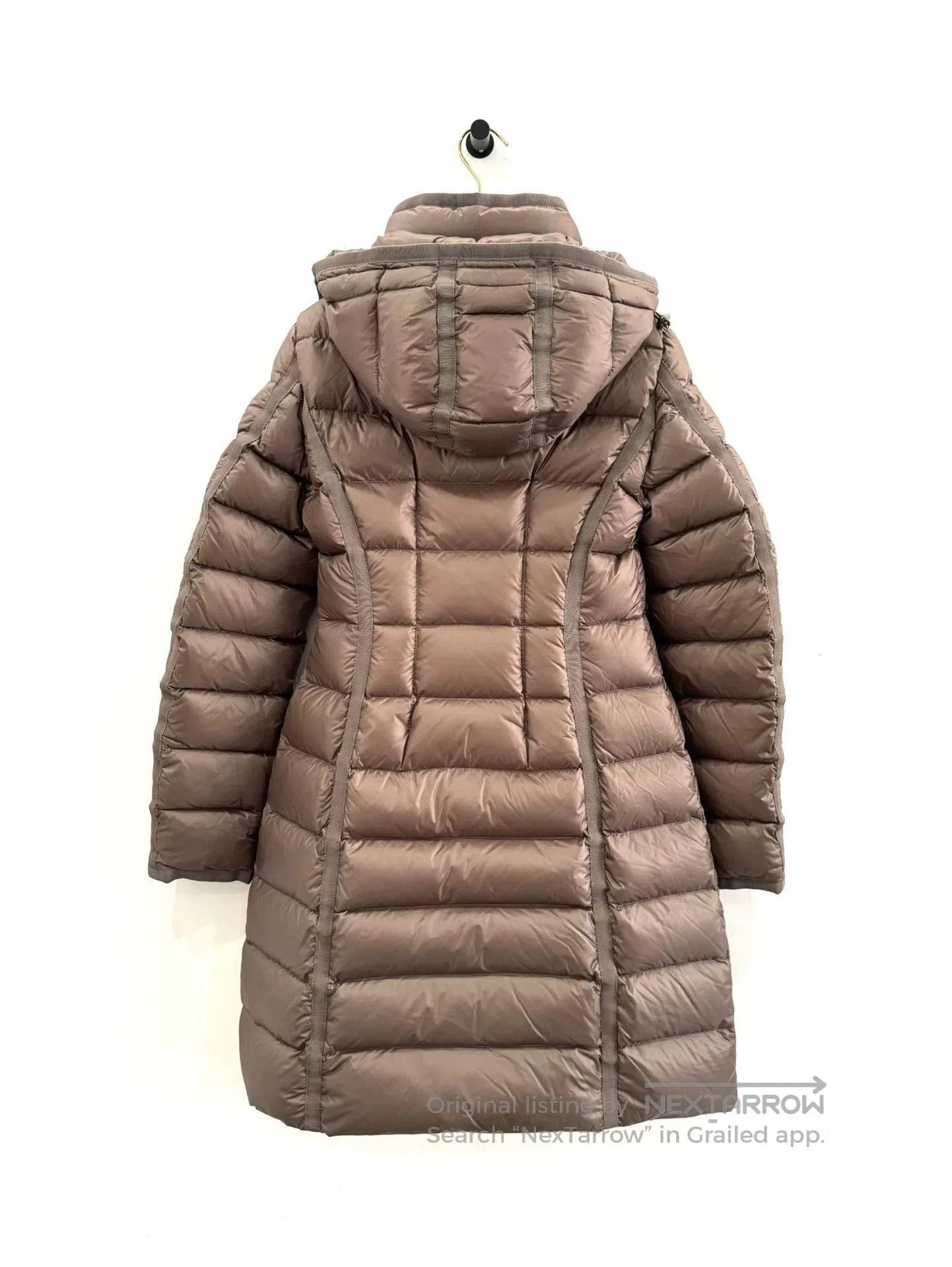 Moncler Moncler Hermine Gray Logo Women's Down Jacket. Size XS / US 0-2 / IT 36-38 - 2 Thumbnail