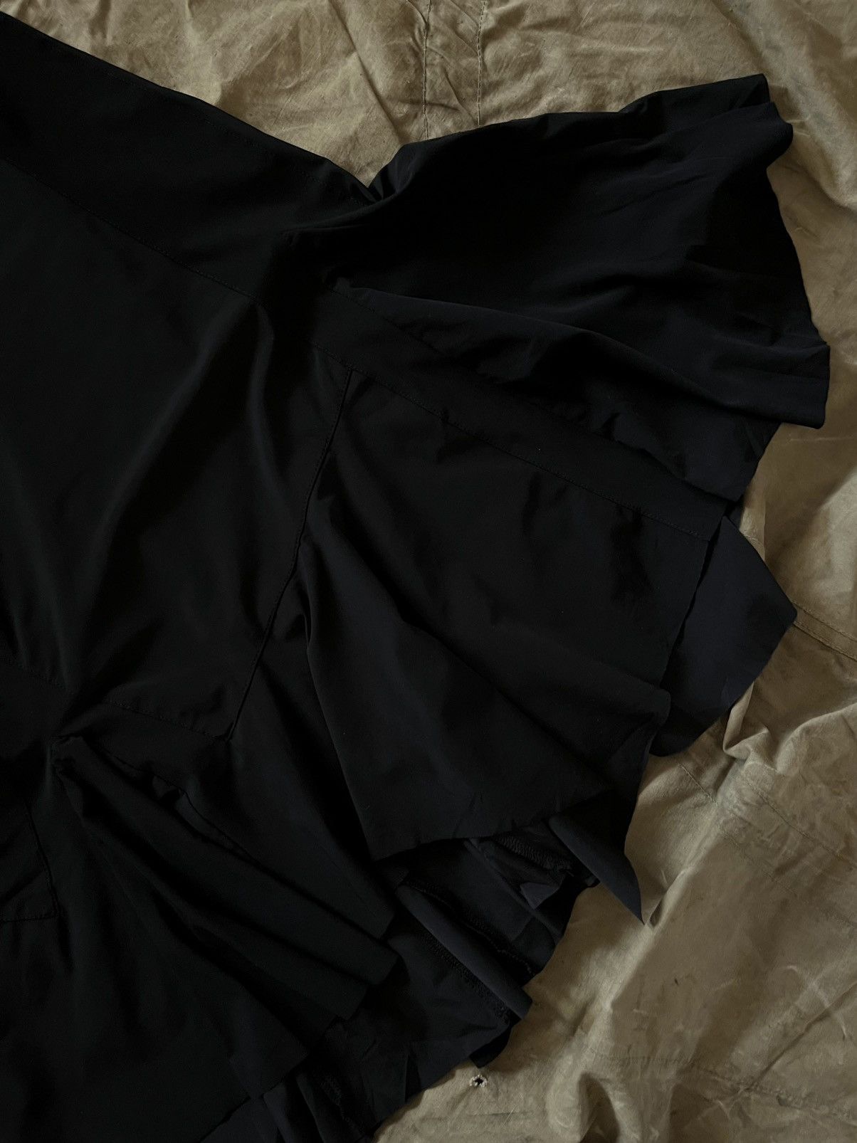Marithe + Francois Girbaud Marithé + François Girbaud Black Asymmetric Drawstring Skirt Size 32" / US 10 / IT 46 - 8 Thumbnail