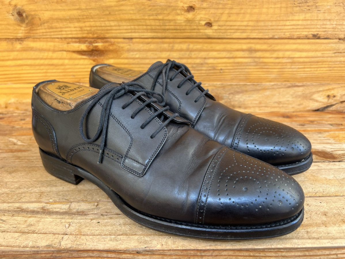 Gucci Gucci Black Leather Lace-up Perforated Cap Toe Dress Shoes Size US 8 / EU 41 - 3 Thumbnail