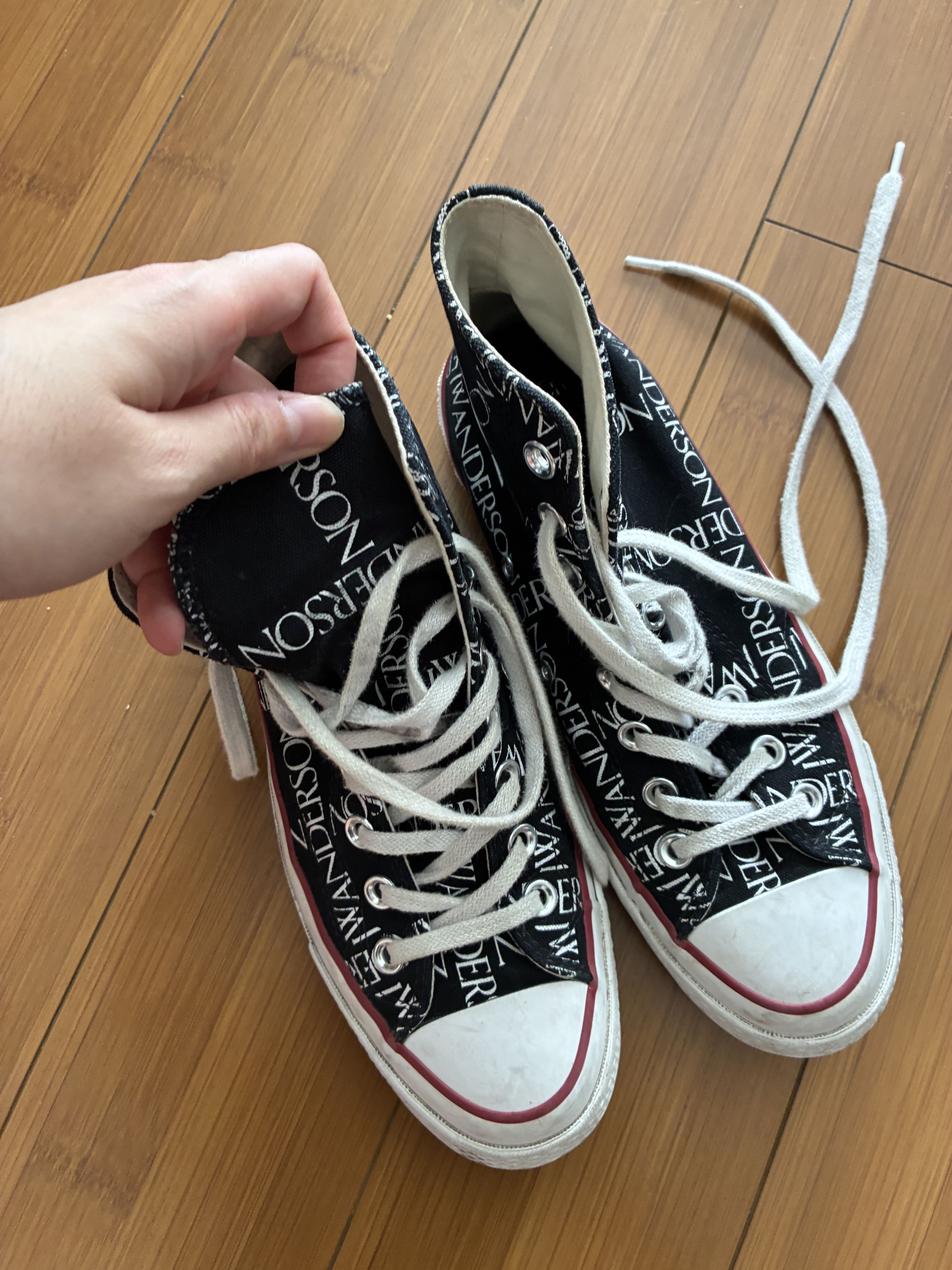 JW Anderson Converse JW Anderson All Star Hi Top Black US Women's 8.5 Size US 6.5 / EU 39-40 - 5 Thumbnail